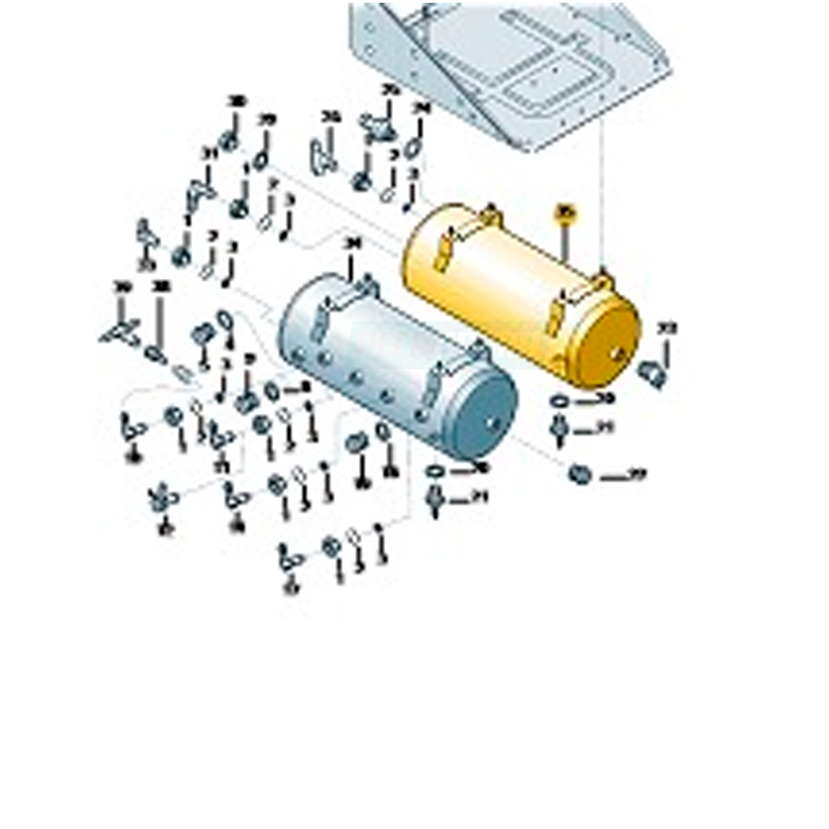 RESERVATORIO AR PRIMARIO 30L 4 SAIDAS EURO 5 31320/330/360 (2V2607251B/)