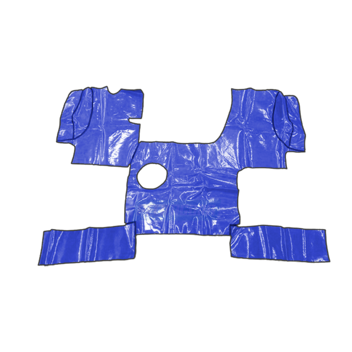 TAPETE VINIL AZUL MB 1625 1638 1935 1941 CABINE LEITO (PUES832A)