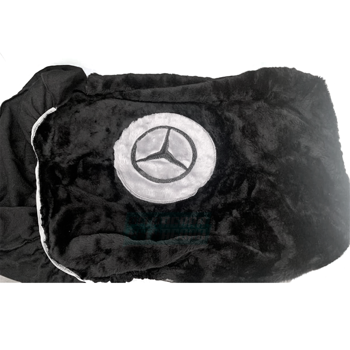 CAPA PELUCIA CHINIL BANCO CARONA COM LOGO MB 709 912 1618 1620 GAUCHA PRETA (447