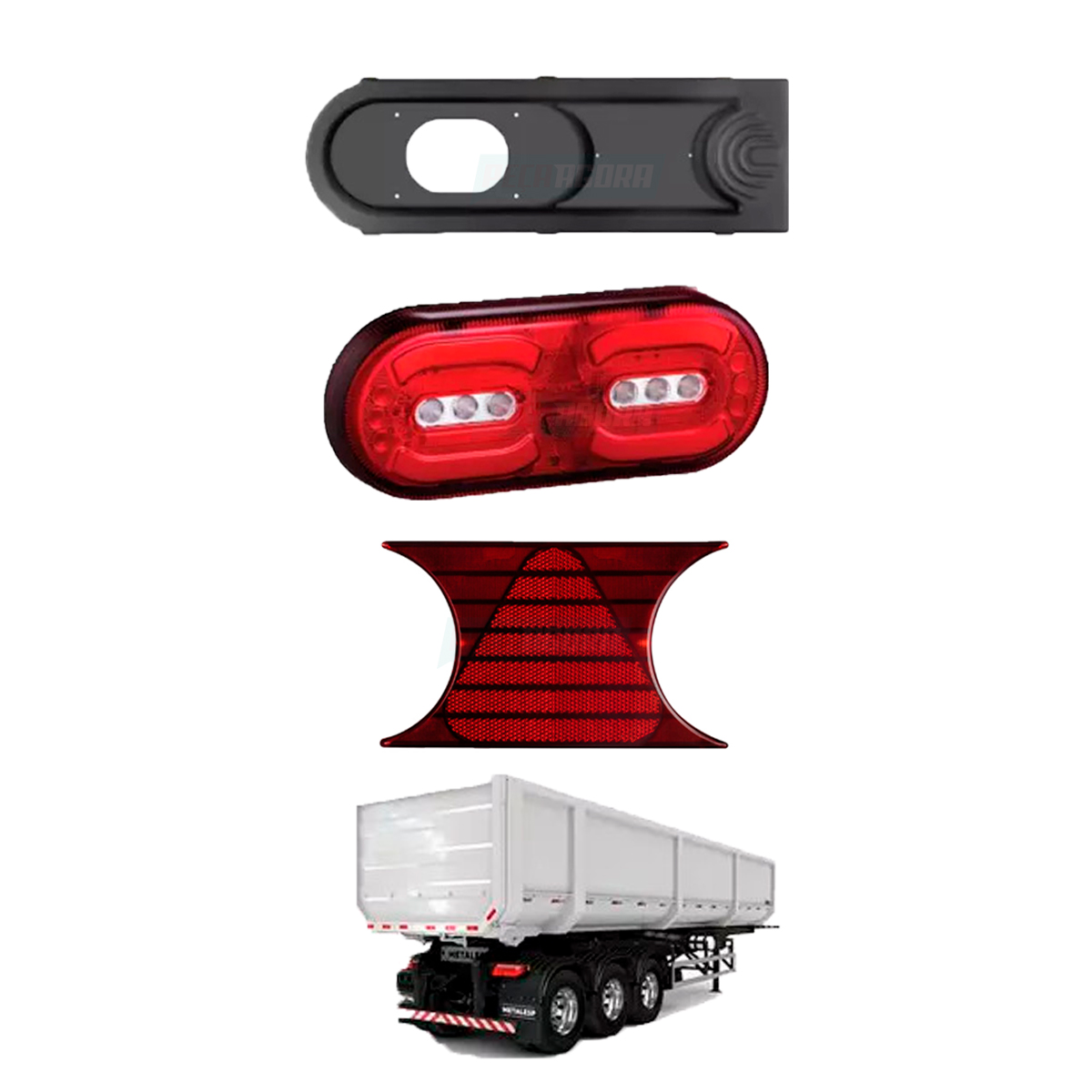 KIT LANTERNA TRASEIRA COMPLETA IMPLEMENTOS CARRETAS ESQUERDO DIREITO (K.CP30303-