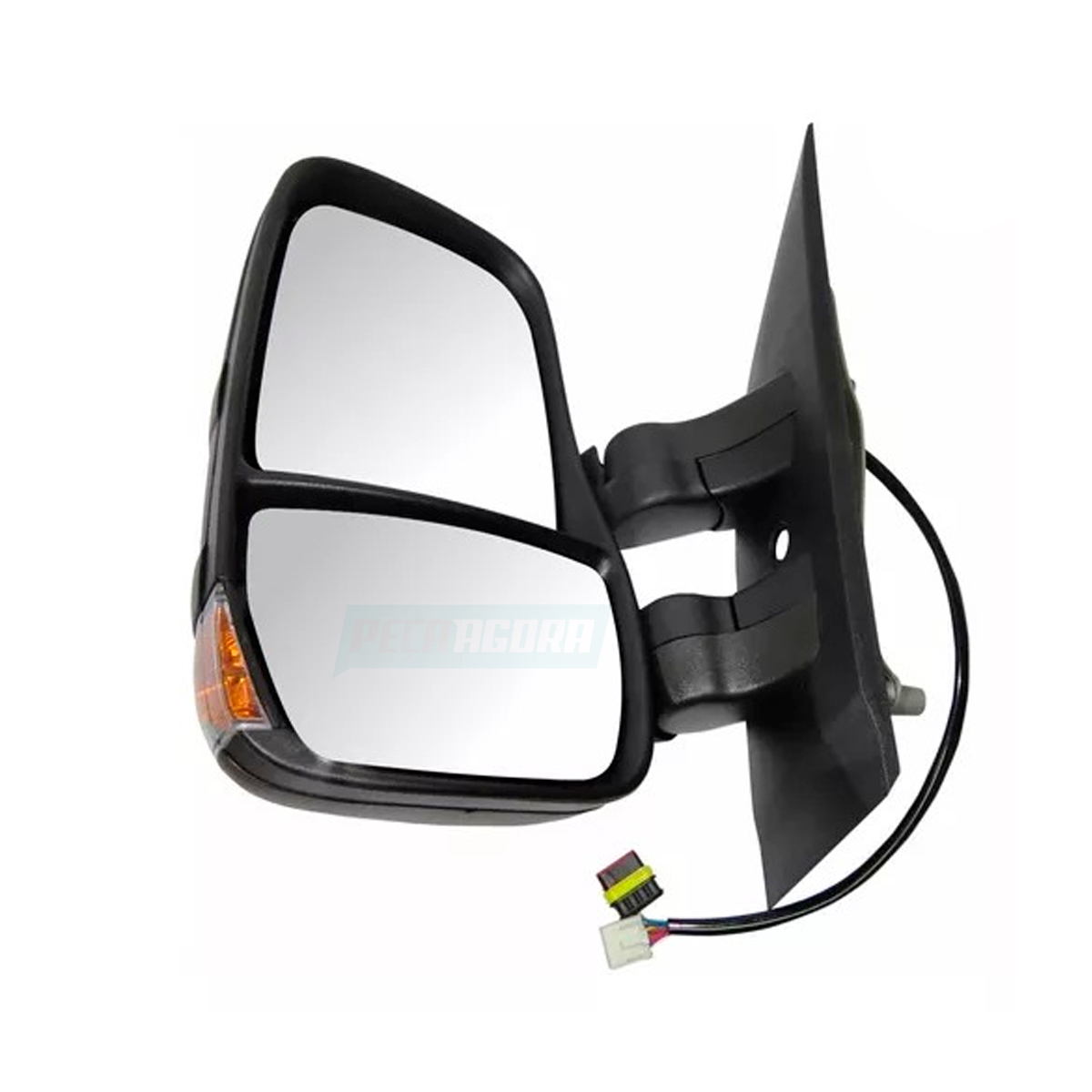ESPELHO RETROVISOR ELETRICO ESQUERDO COM PISCA IVECO NOVA DAILY 2020 A 2024 BASE