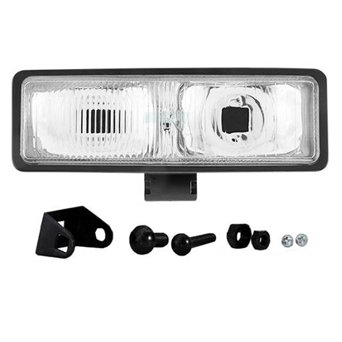 FAROL AUXILIAR UNIVERSAL DUPLO RETANGULAR DOUBLE LIGHT 164X54 MM H3 LENTE VIDRO 