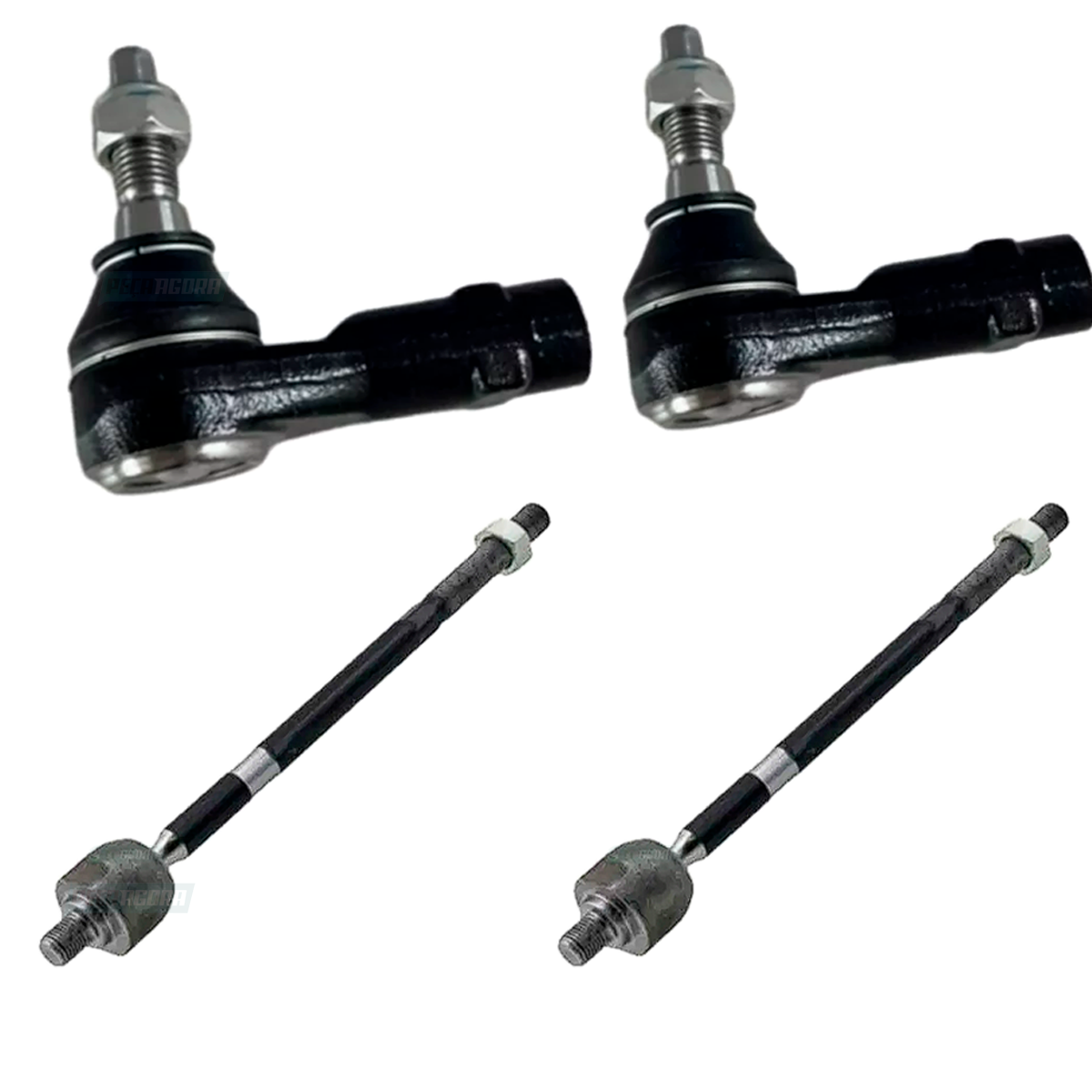 KIT 2 TERMNAIS DE DIERCAO 2 BARRAS AXIAL ARTICULACAO DIRECAO VW DELIVERY EXPRESS