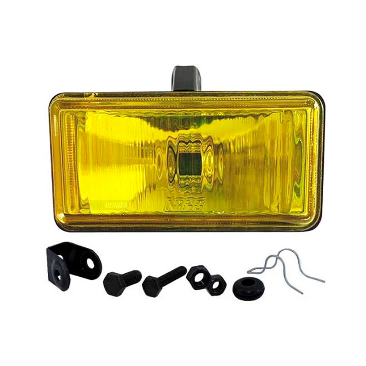  FAROL AUXILIAR MILHA NEBLINA AMARELO 152X78MM H3 UNIVERSAL RETANGULAR ESTRIADO 