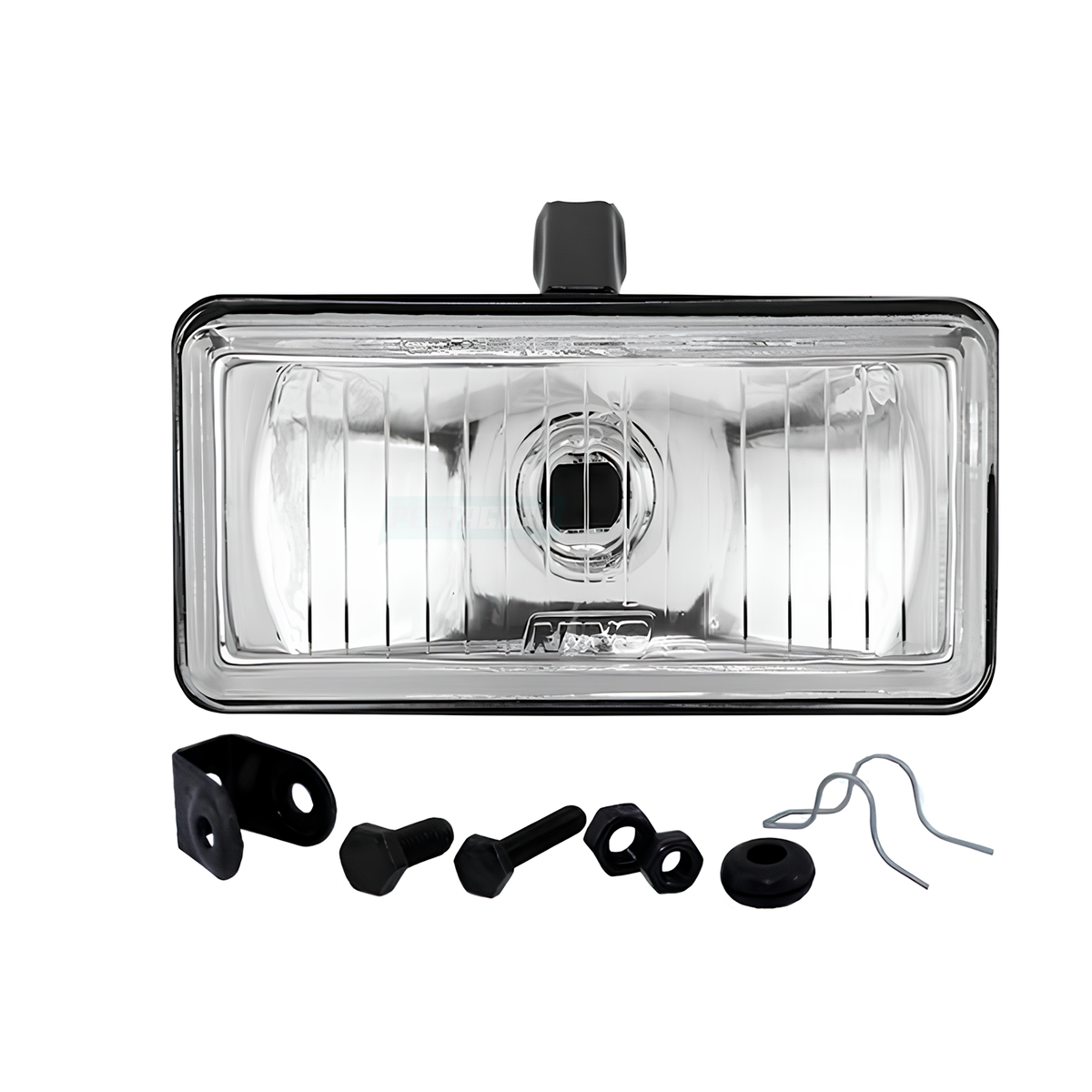 FAROL AUXILIAR MILHA 152X78MM H3 UNIVERSAL RETANGULAR CRISTAL LISO  (424173-F15V