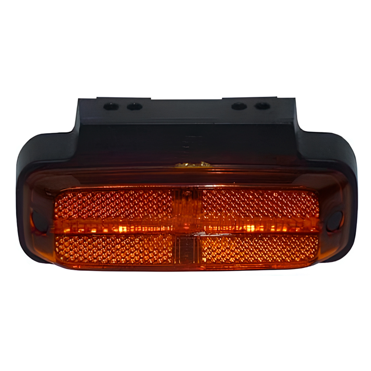 LANTERNA POSICAO LATERAL COM SUPORTE RETRORREFLETOR AMBAR CAMINHOES CARRETAS (26