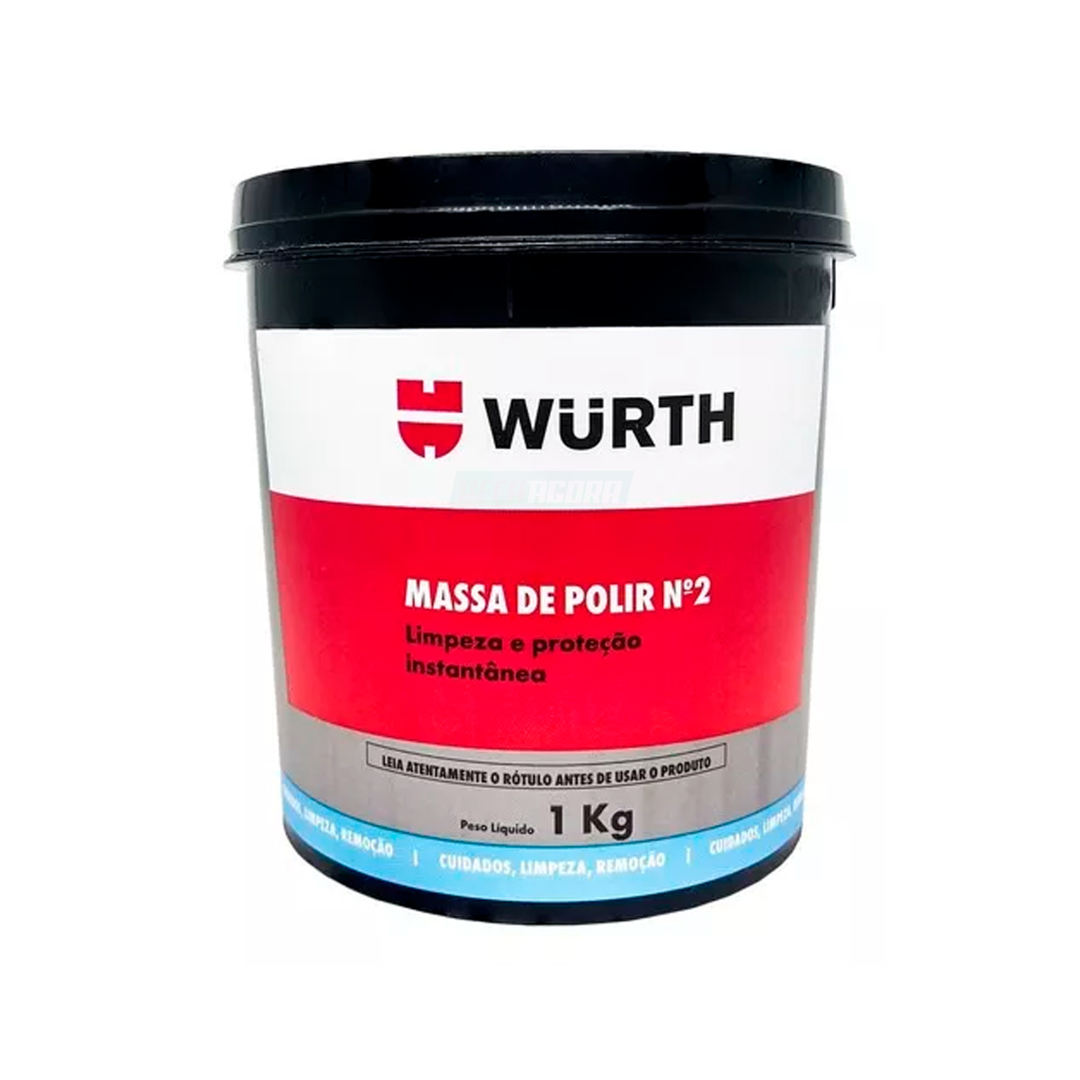 MASSA DE POLIR Nº2 WURTH 1KG POLIMENTO AUTOMOTIVO (0893467103)