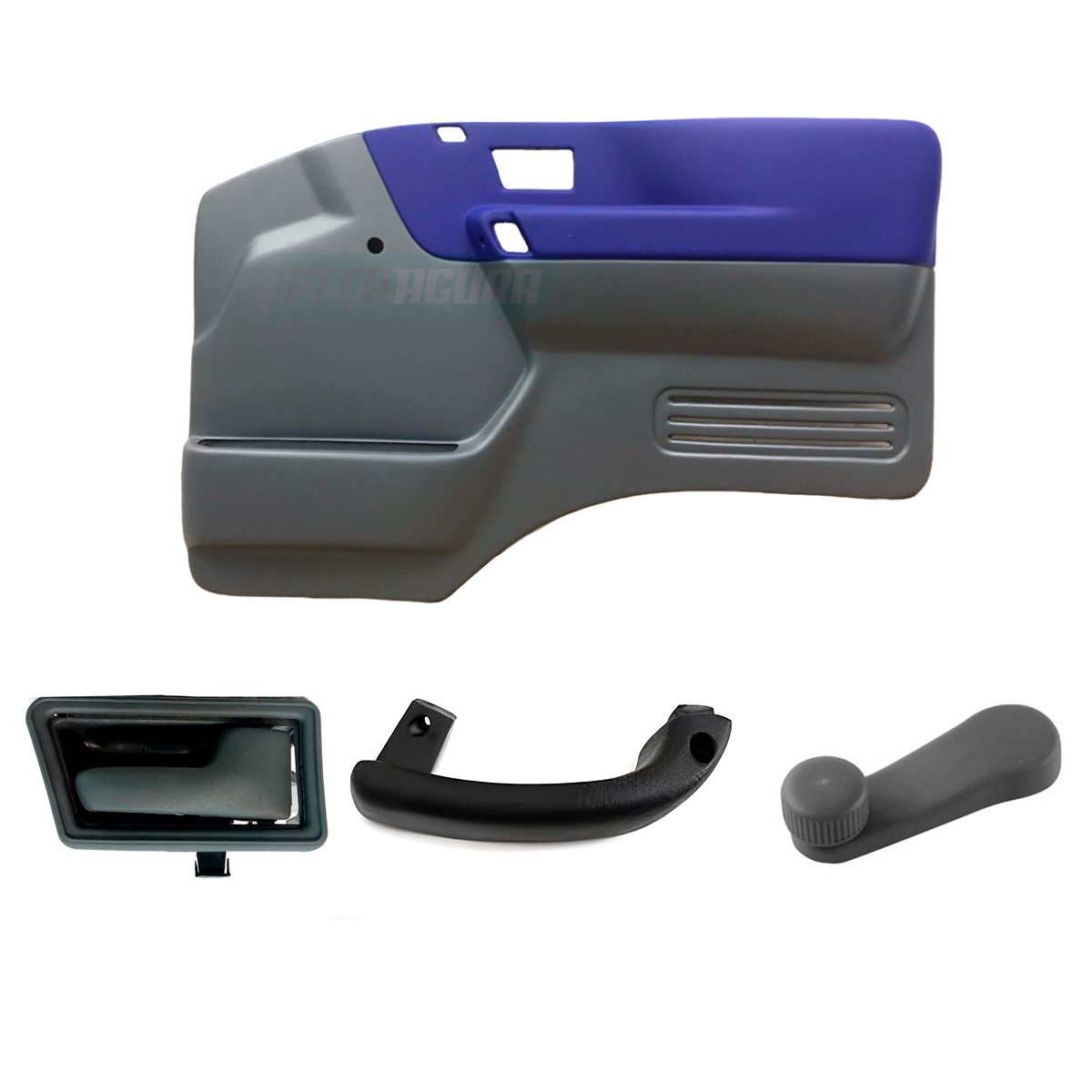 KIT FORRO PORTA DIREITO MACANETA MANIVELA PUXADOR VW WORKER TITAN 7110 8120 8150