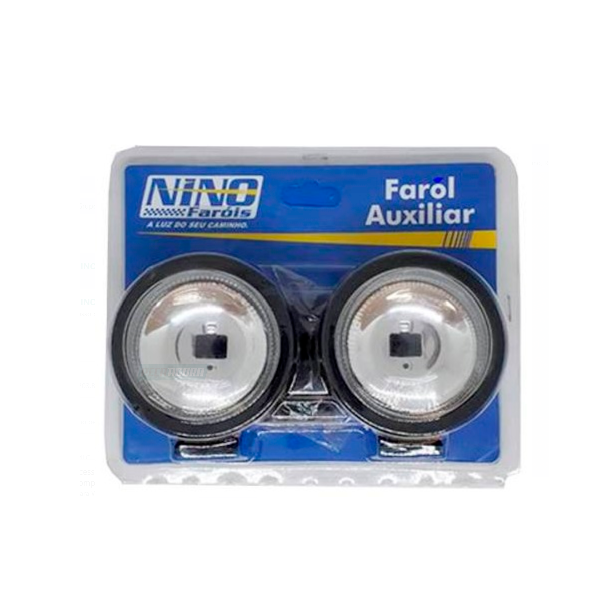 FAROL AUXILIAR UNIVERSAL MINI 85MM MILHA CARCACA PRETA H3 SUN RAY BLISTER (38482