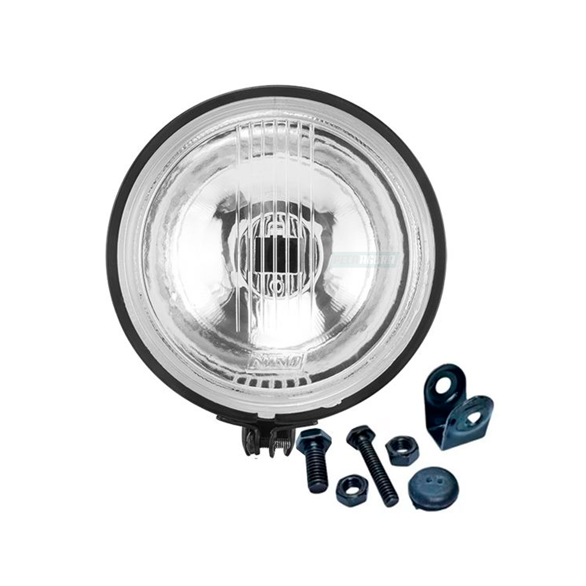 FAROL MILHA H3 AUXILIAR REDONDO UNIVERSAL 110MM LENTE VIDRO (MILHA-F58)