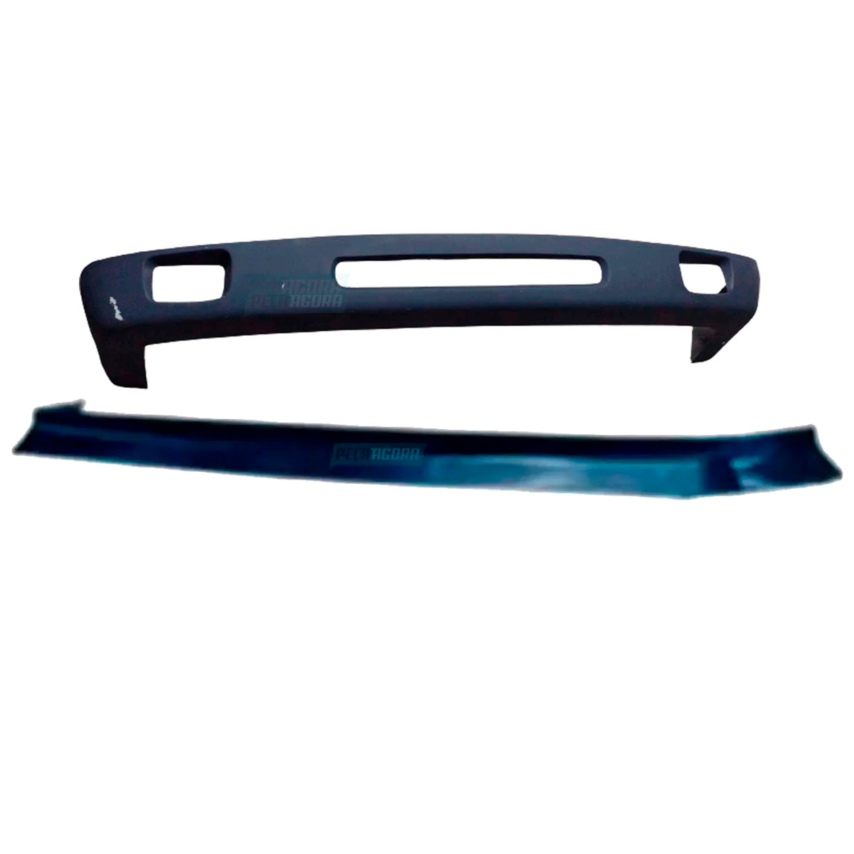 KIT SPOILER CENTRO ABERTO 2 FAROIS E BIGODE FIBRA MB 1519 (K.AS1982P-AS2231)