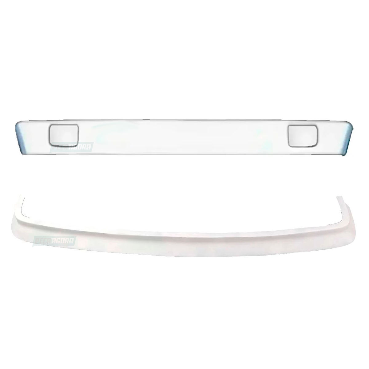 KIT SPOILER E BIGODE MB 1113 1313 1513 2013 2213 CARA PRETA FIBRA BRANCO (K.AS21