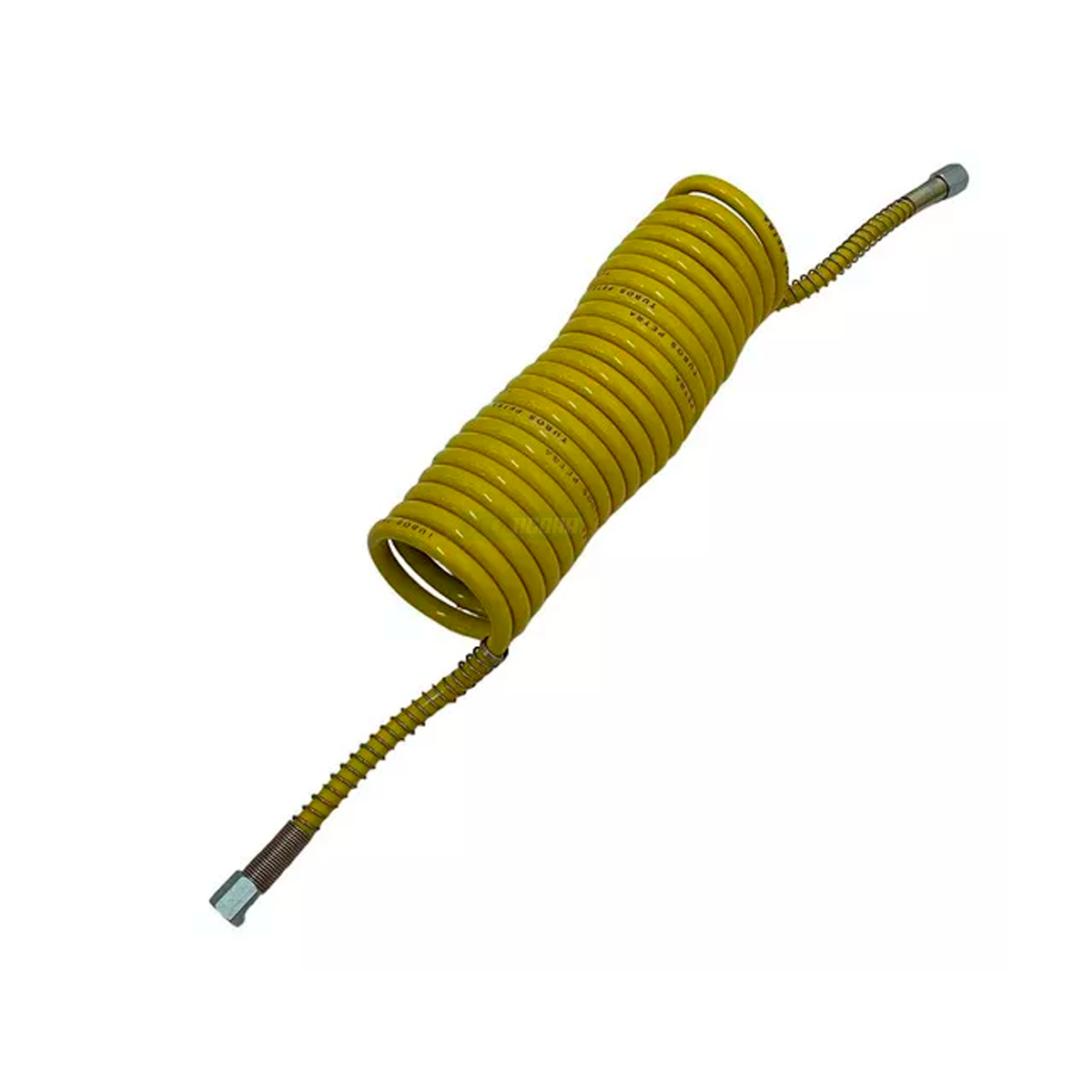 MANGUEIRA ESPIRAL 6,5M AMARELA FEMEA 11/16 20 FIOS UNIVERSAL LIGACAO CAVALO CARR