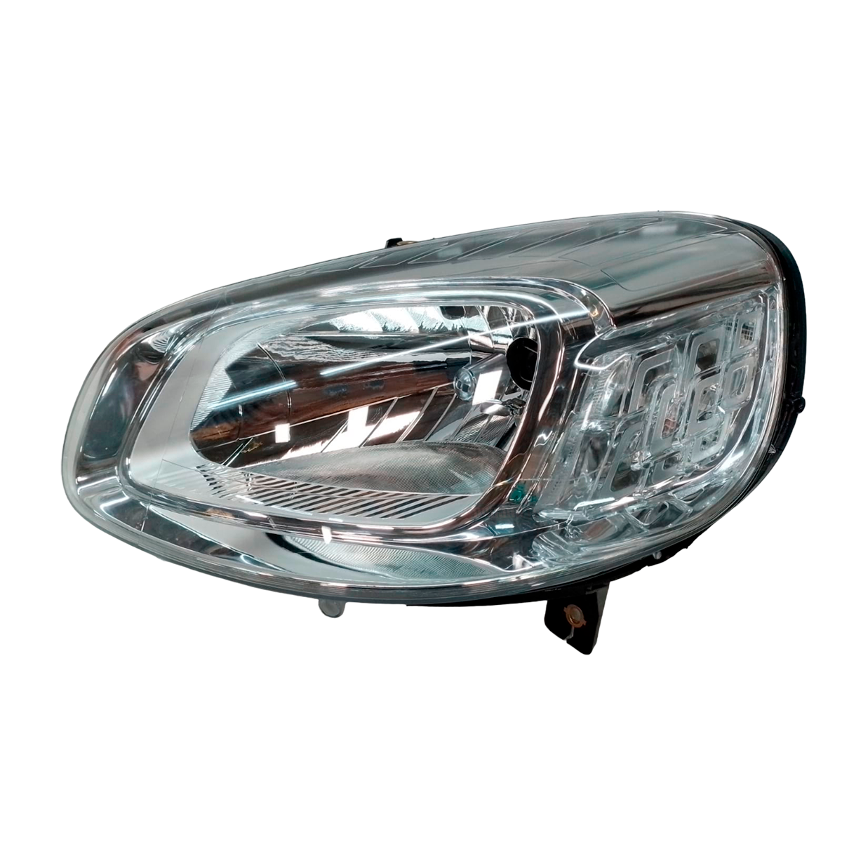 FAROL CROMADO ESQUERDO FIAT UNO 2015 A 2021 (21201521)