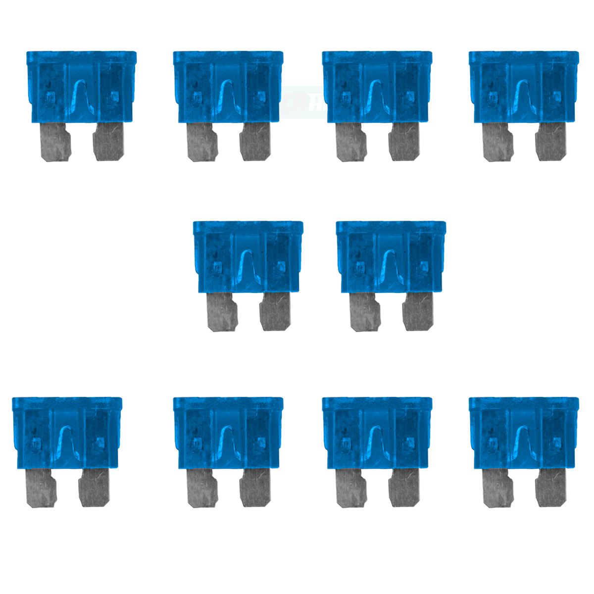 CAIXA 10 FUSIVEIS LAMINA 15 AMPERES AZUL DIVERSOS MB VW FIAT FORD VOLVO SCANIA D