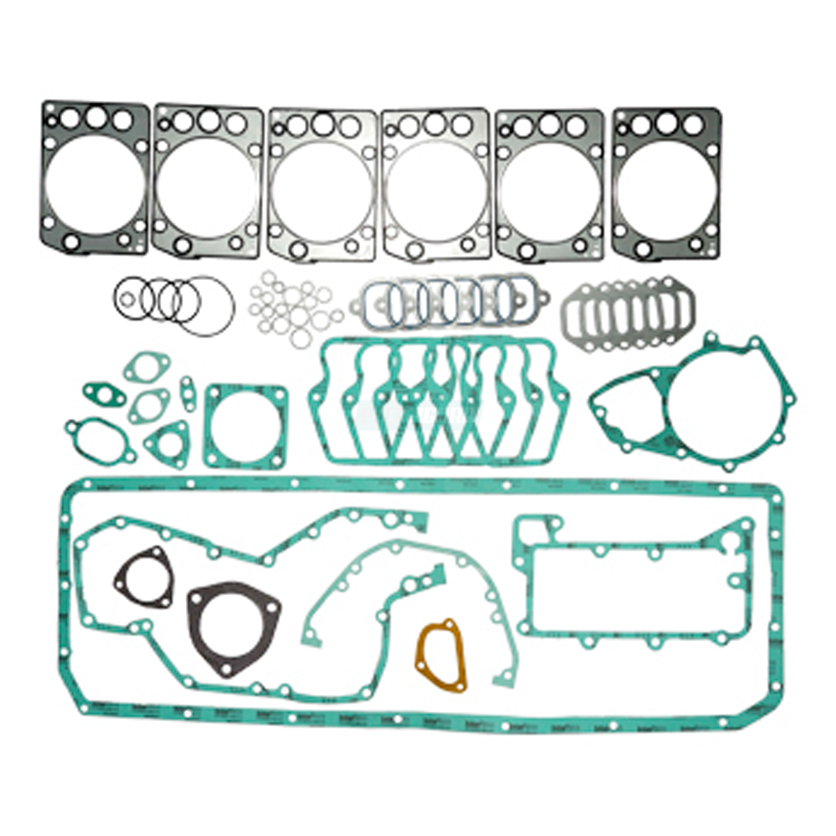 JOGO JUNTA COMPLETO MOTOR COM RETENTOR COM CABECOTE SEM PISTA MBB OM457LA JUNTA 