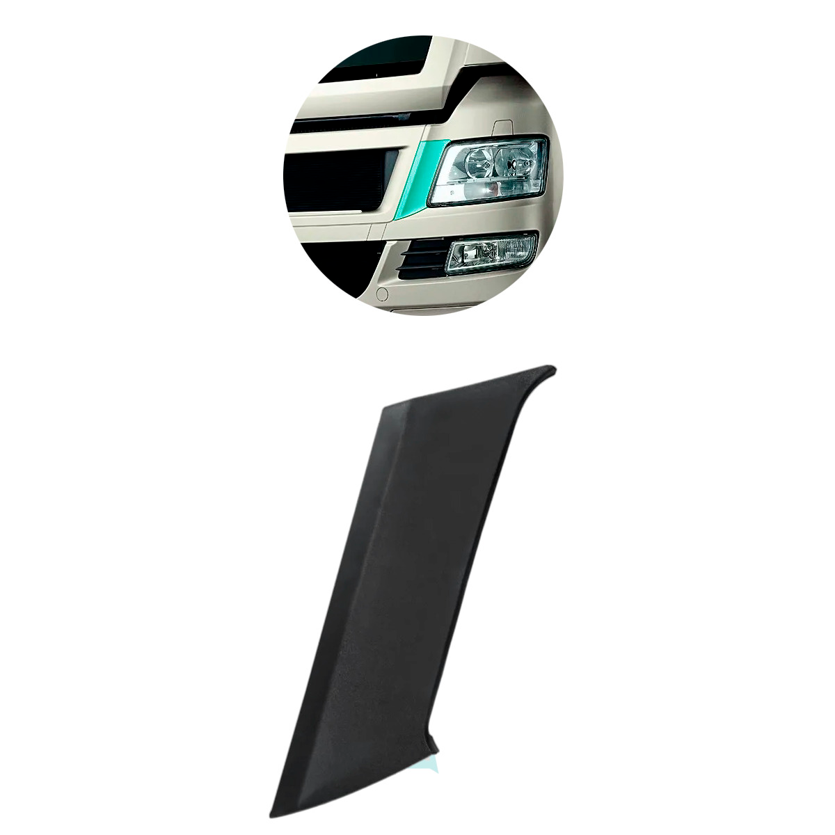 TAMPA PARACHOQUE MAN TGX LADO ESQUERDO (81416850135)