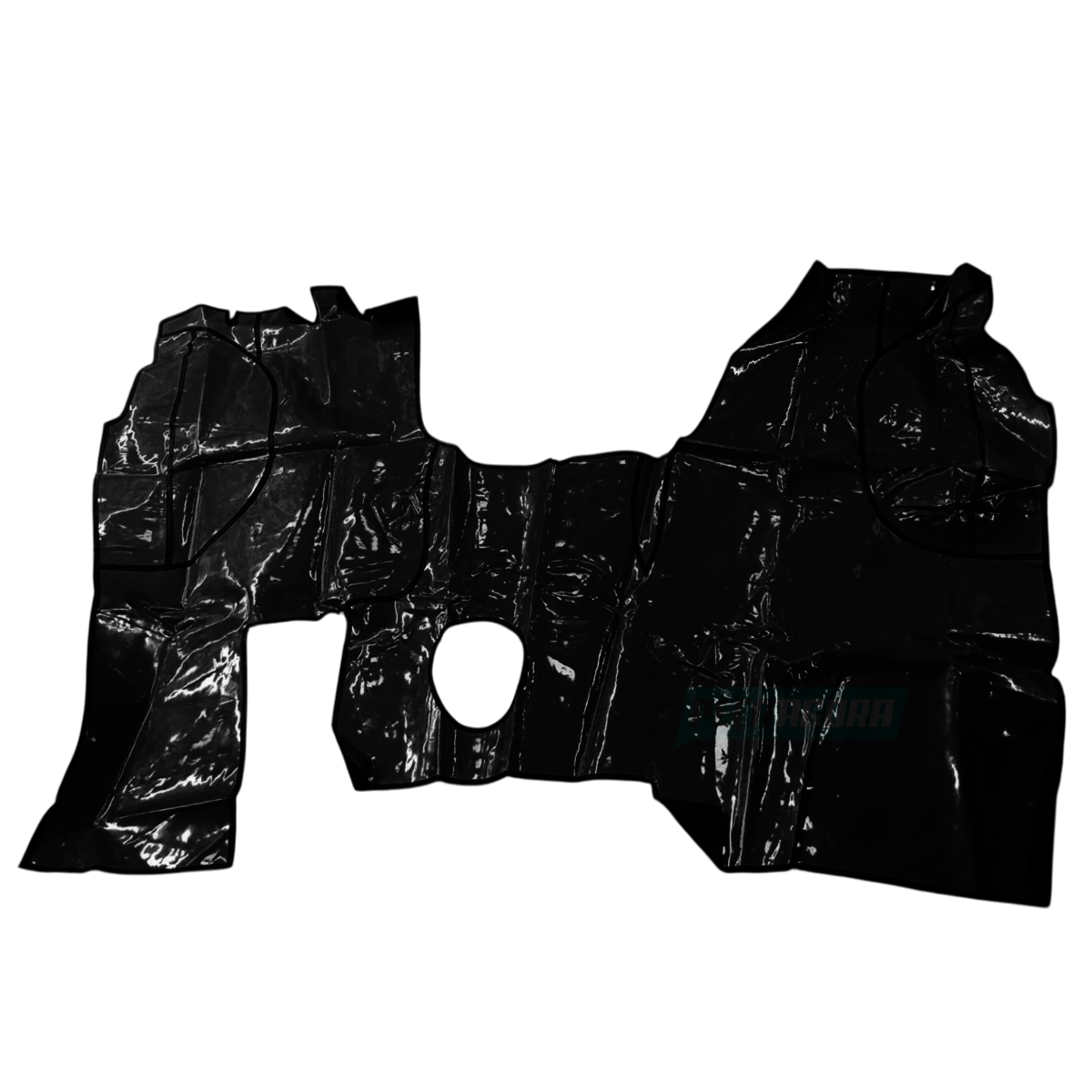 TAPETE VINIL PRETO MB 1524 1525 CABINE LEITO (PUES821P)