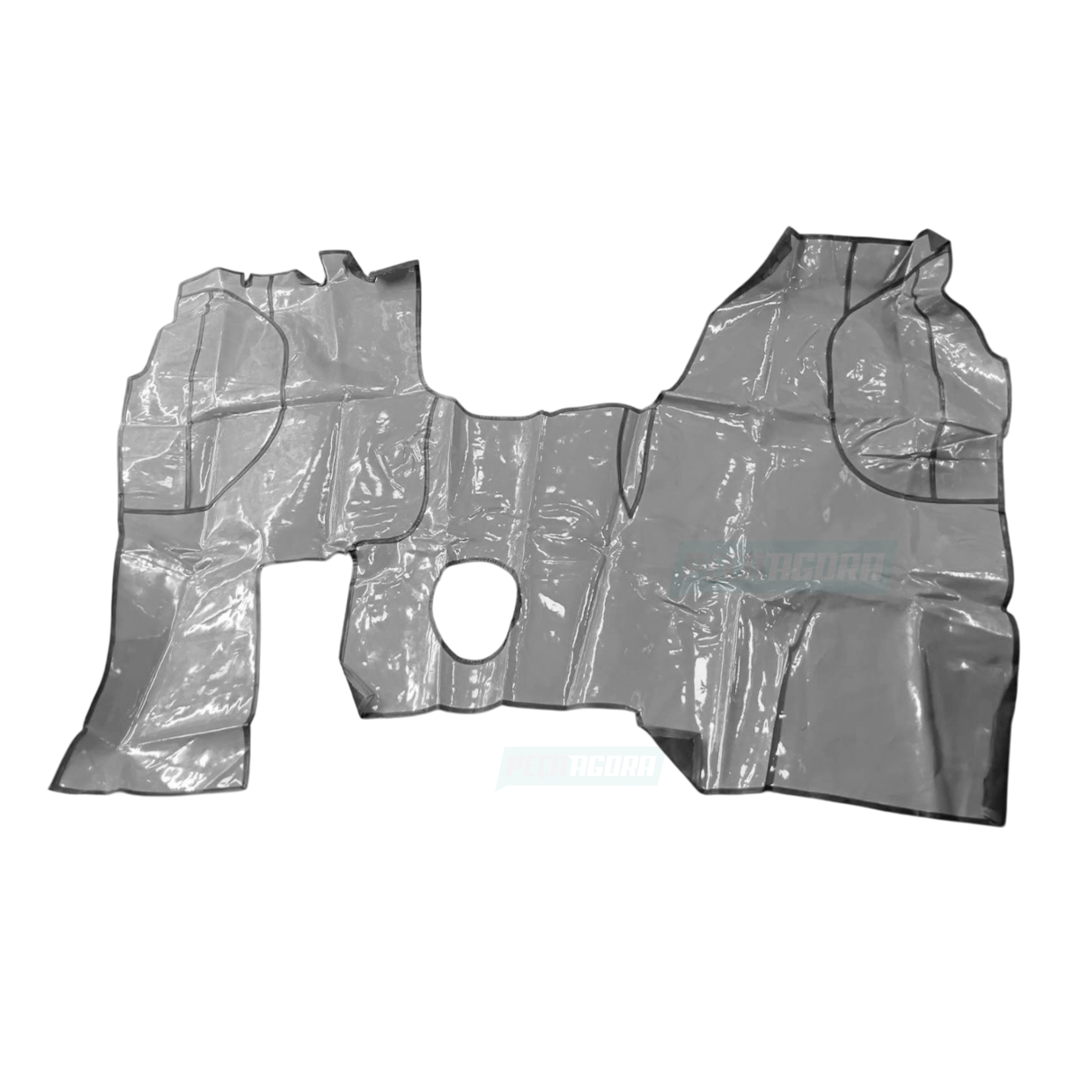 TAPETE VINIL CINZA MB 1524 1525 CABINE LEITO (PUES821C)