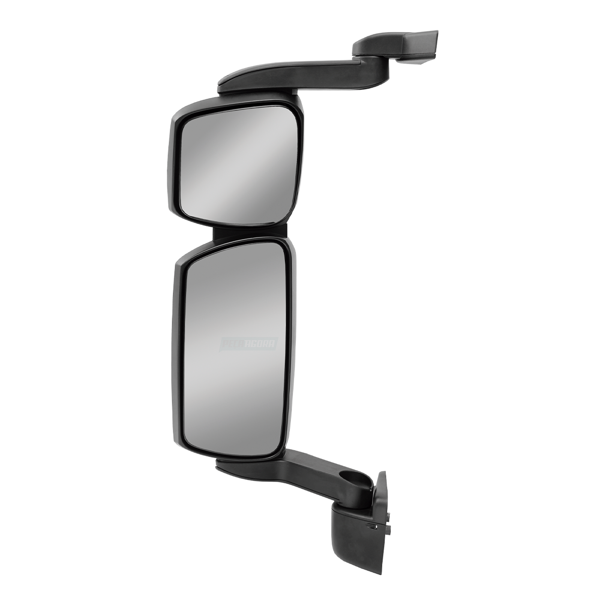 CONJUNTO ESPELHO RETROVISOR ESQUERDO IVECO STRALIS TRAKKER HI ROAD CONVEXO COM D