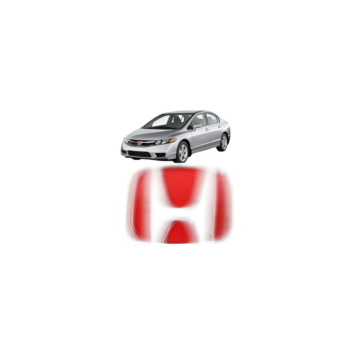 APLIQUE PARA LETRA H VERMELHO GRADE CIVIC 2007 A 2011 (RF29107)