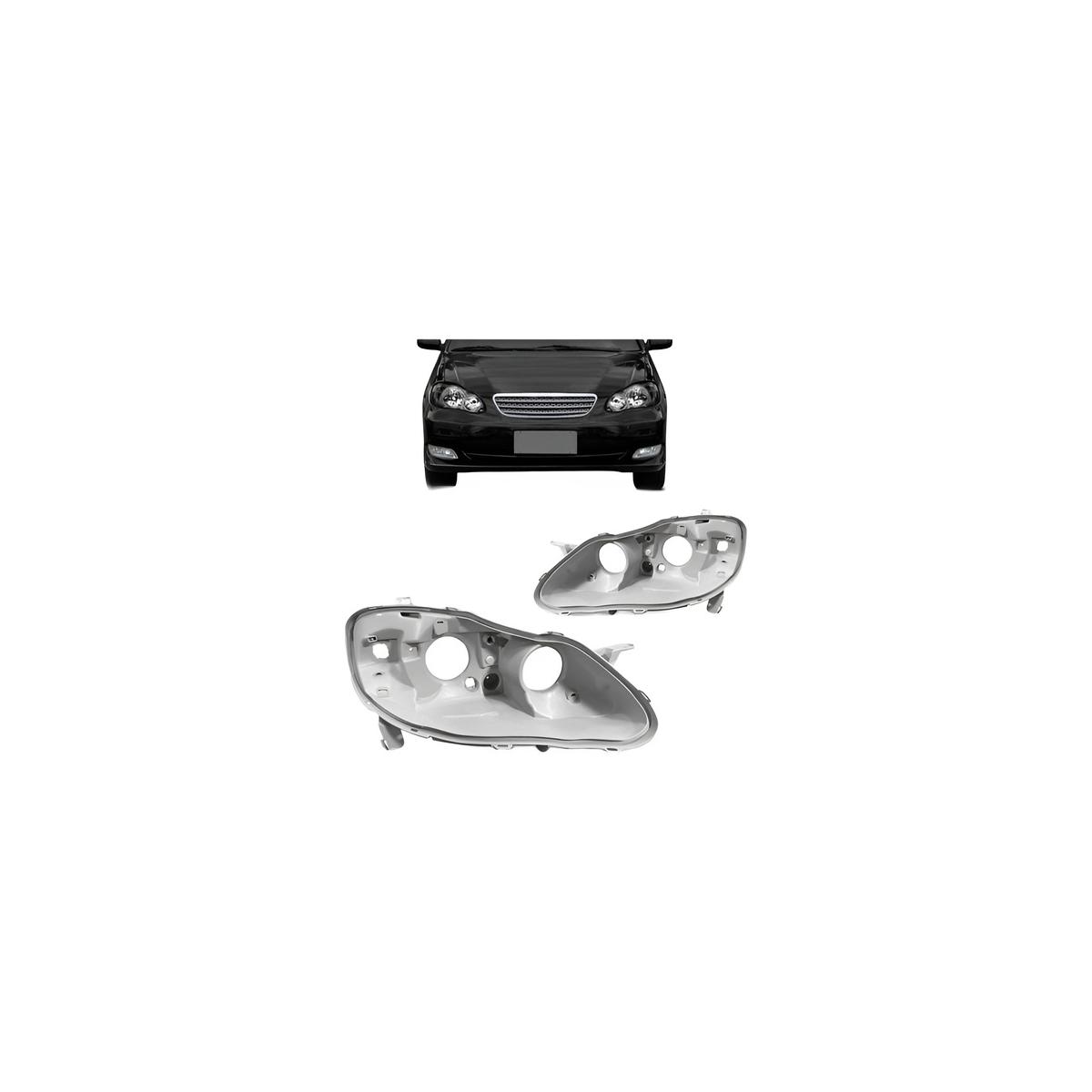 CARCACA FAROL DIREITO COROLLA 2003 A 2008 (RF22746)