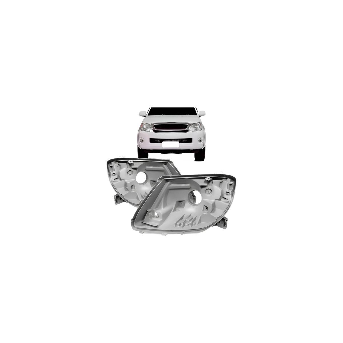 CARCACA FAROL ESQUERDO HILUX 2005 A 2011 (RF22749)