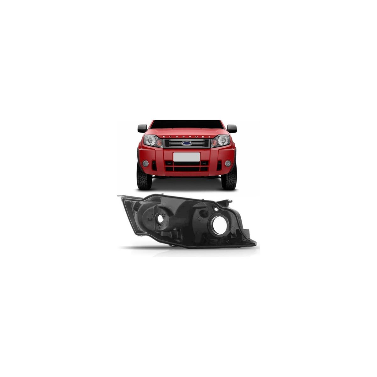CARCACA FAROL ESQUERDO ECOSPORT 2008 A 2012 (RF23479)