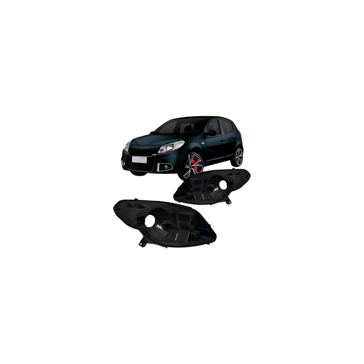CARCACA FAROL DIREITO SANDERO 2012 A 2014 (RF24506)