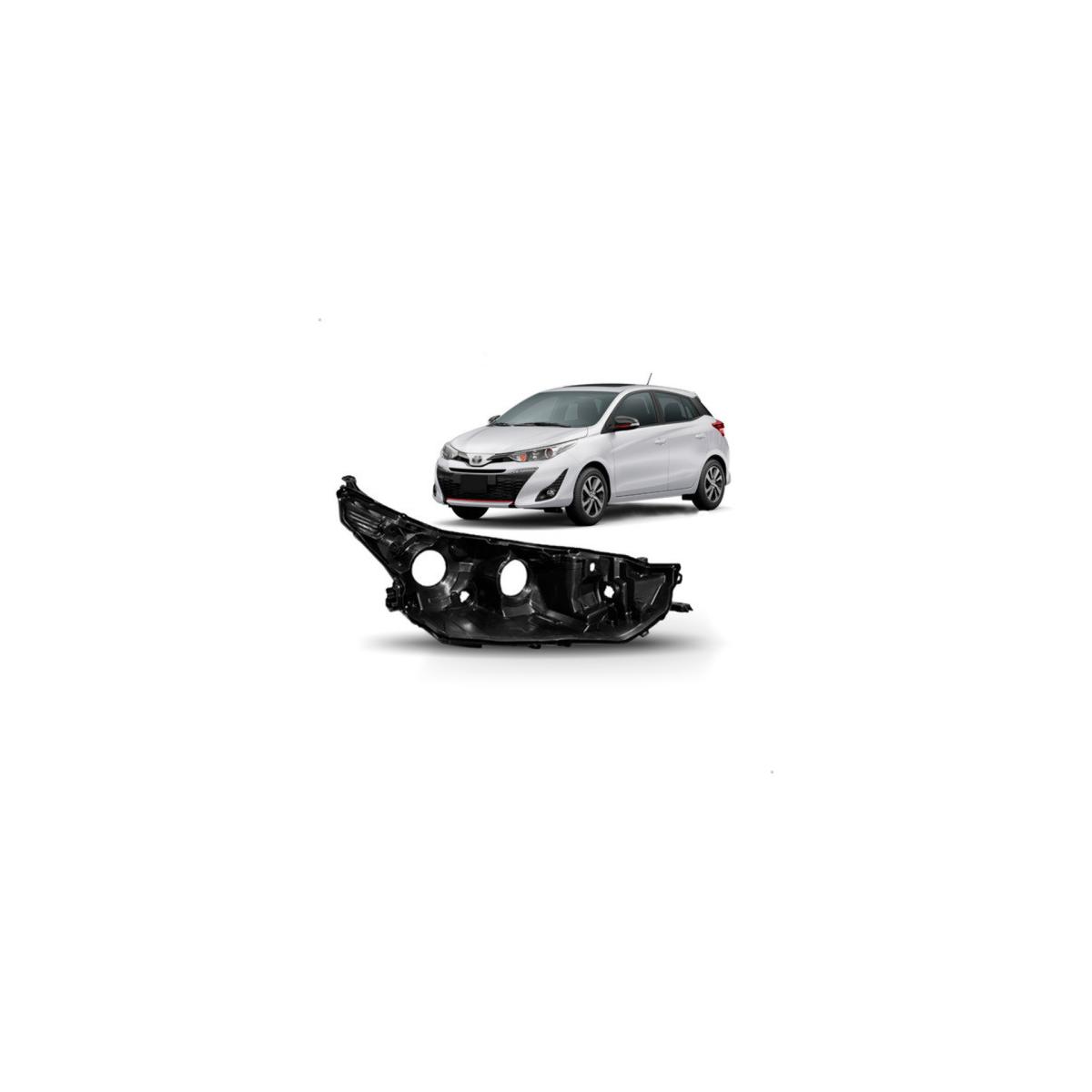 CARCACA FAROL ESQUERDO YARIS 2018 A 2022 (RF32793)