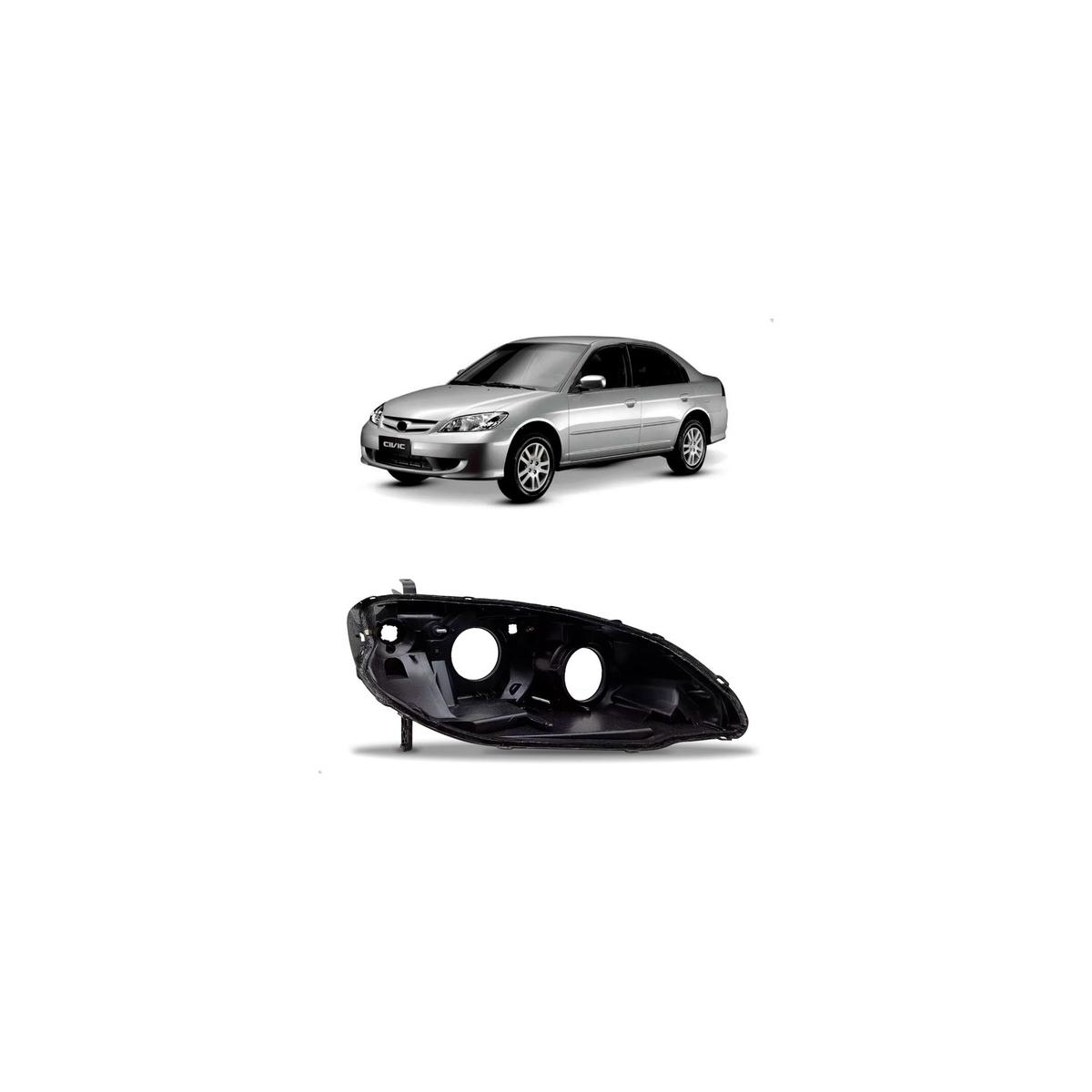 CARCACA FAROL ESQUERDO CIVIC 2004 A 2006 (RF32795)
