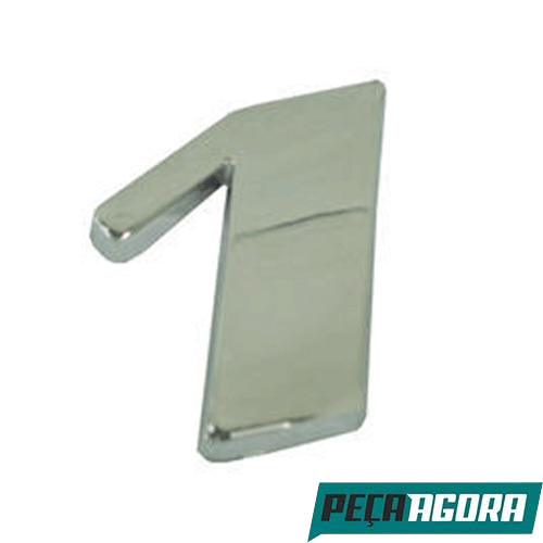 EMBLEMA NUMERO 1 CROMADO MERCEDES BENZ AXOR ATEGO (9438171214)