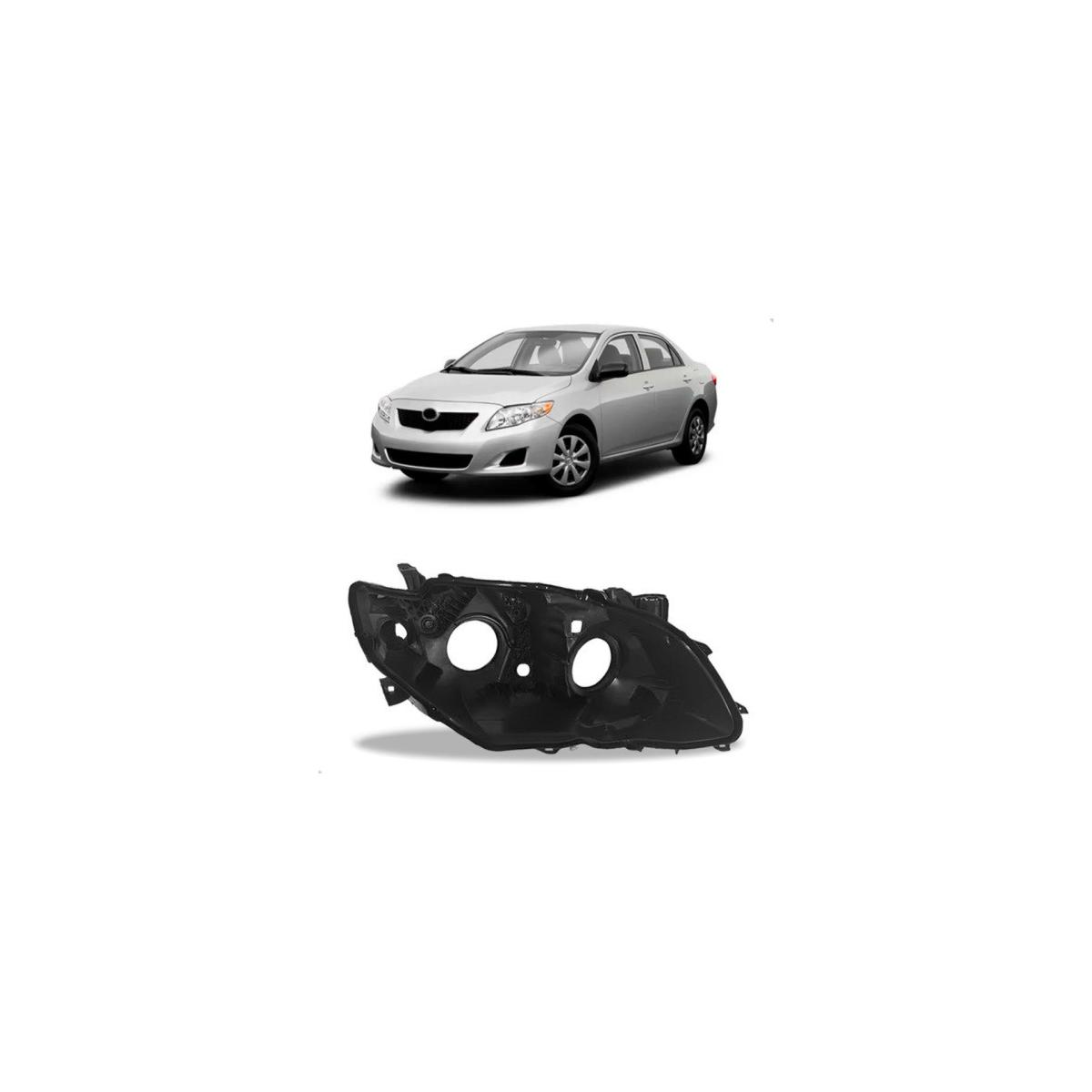 CARCACA FAROL DIREITO COROLLA 2009 A 2011 (RF33152)