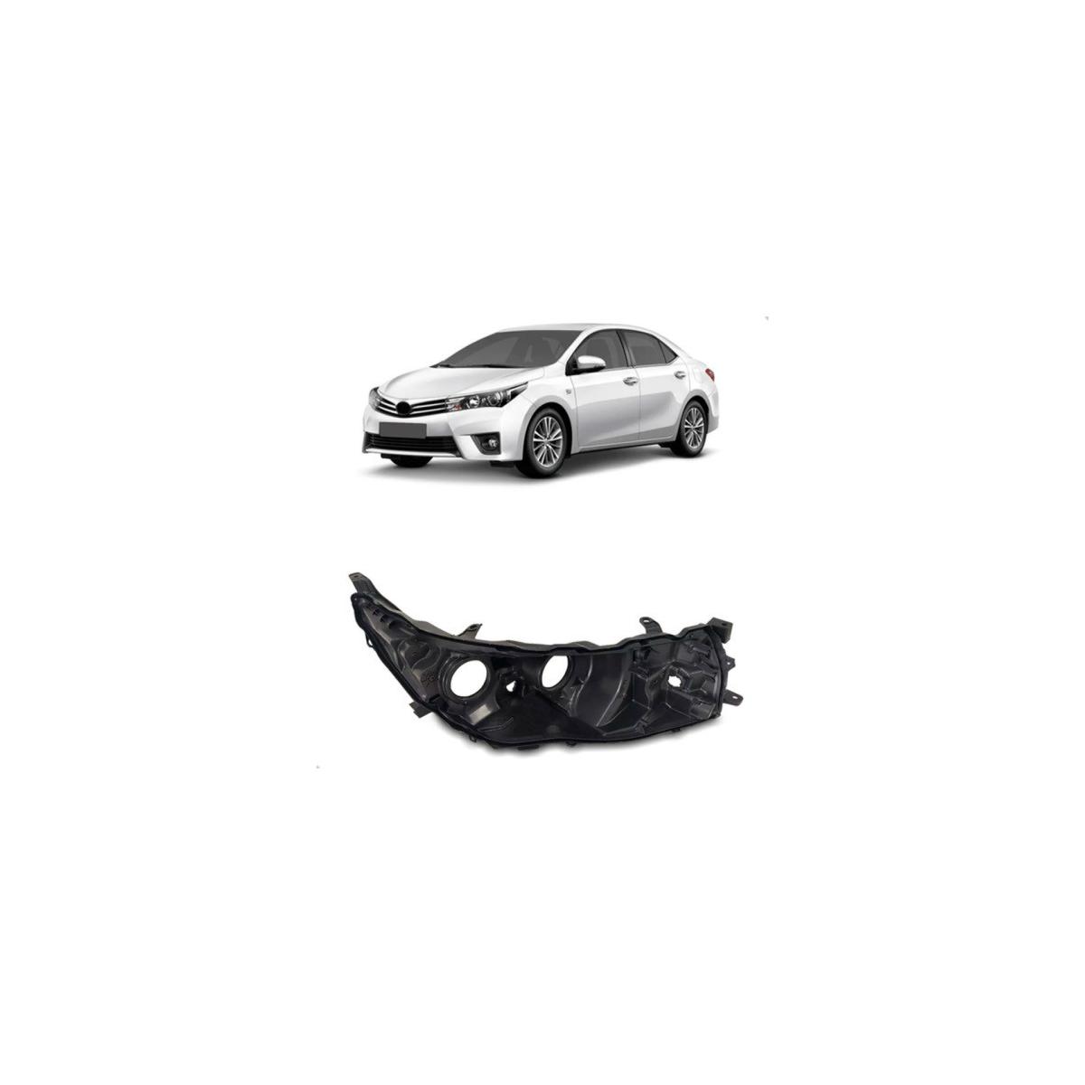 CARCACA FAROL DIREITO COROLLA 2014 A 2017 (RF33156)