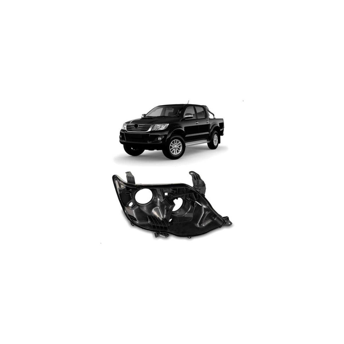 CARCACA FAROL ESQUERDO HILUX SW4 2 A 2015 (RF33167)
