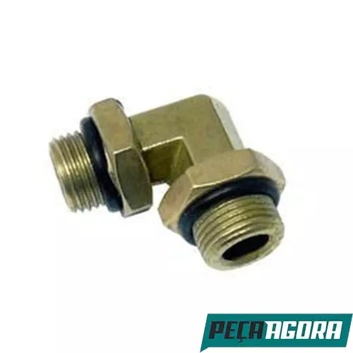 COTOVELO COM 2 CONTRA PORCAS E ORING 16X1.5X3/8 FP 16994 (76256)