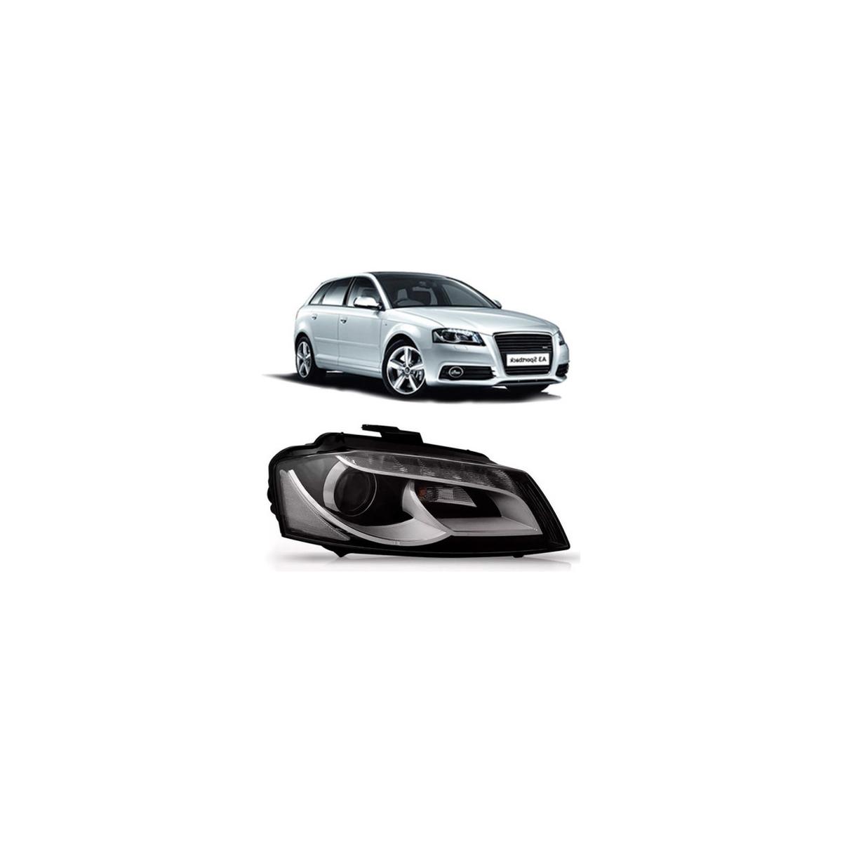 FAROL ESQUERDO A3 SPORTBACK 2009 A 2012 (RF24765)