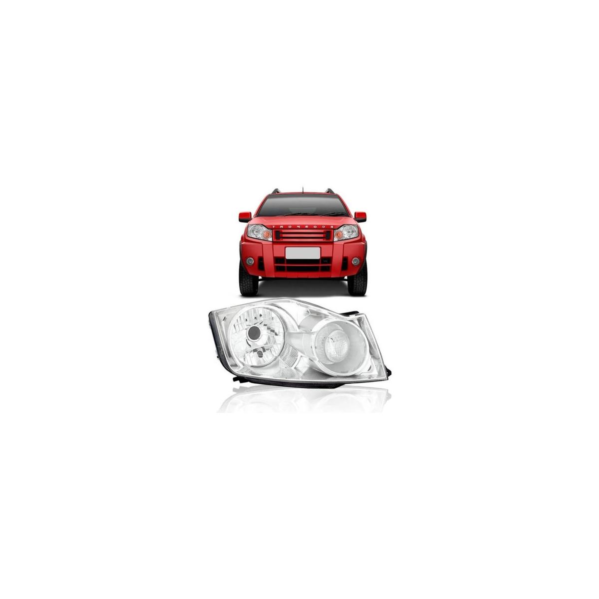 FAROL ESQUERDO ECOSPORT 2008 A 2012 (RF27191)