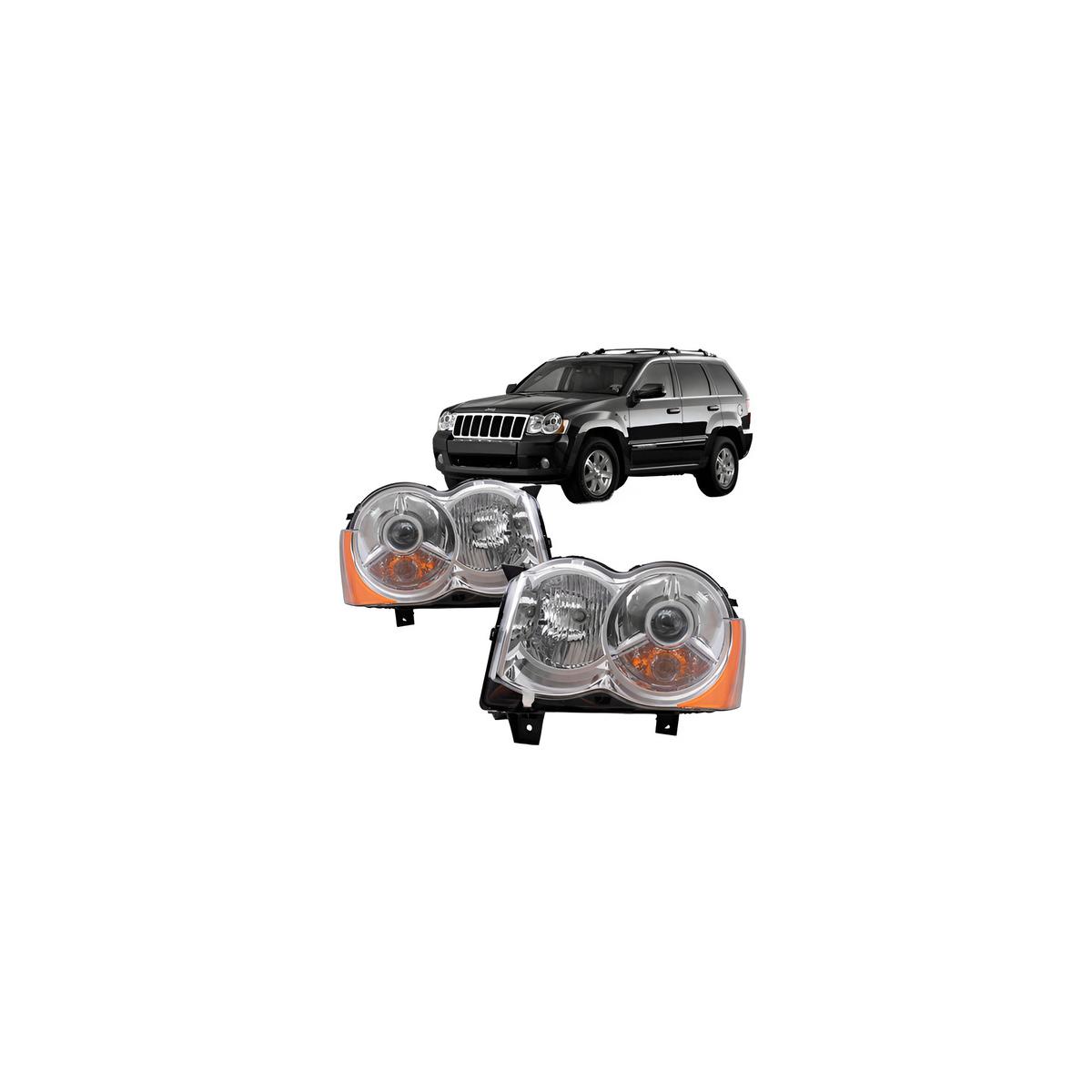 FAROL ESQUERDO GRAND CHEROKEE 2008 A 2012 (RF31257)