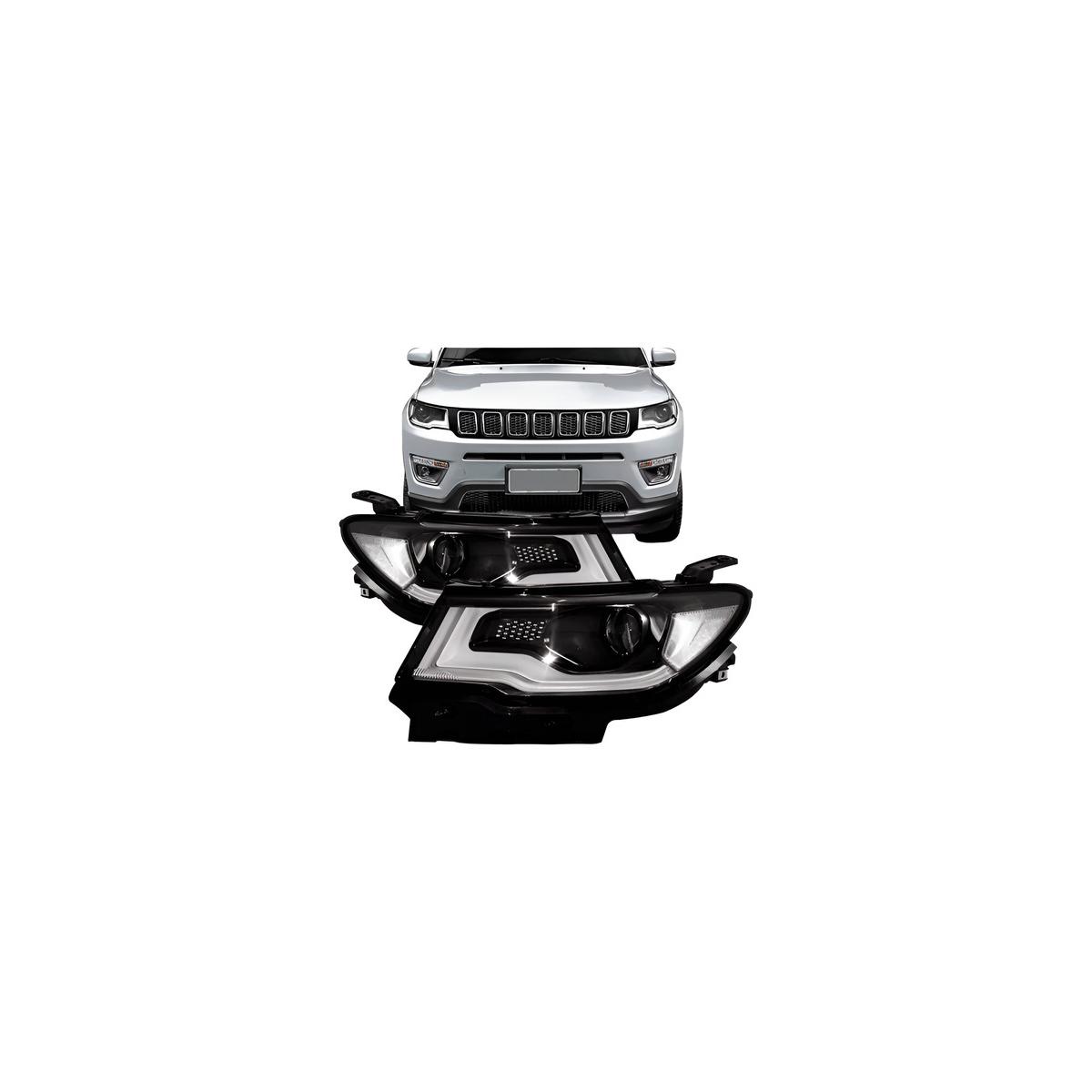 FAROL ESQUERDO COMPASS 2017 A 2021 (RF32179)
