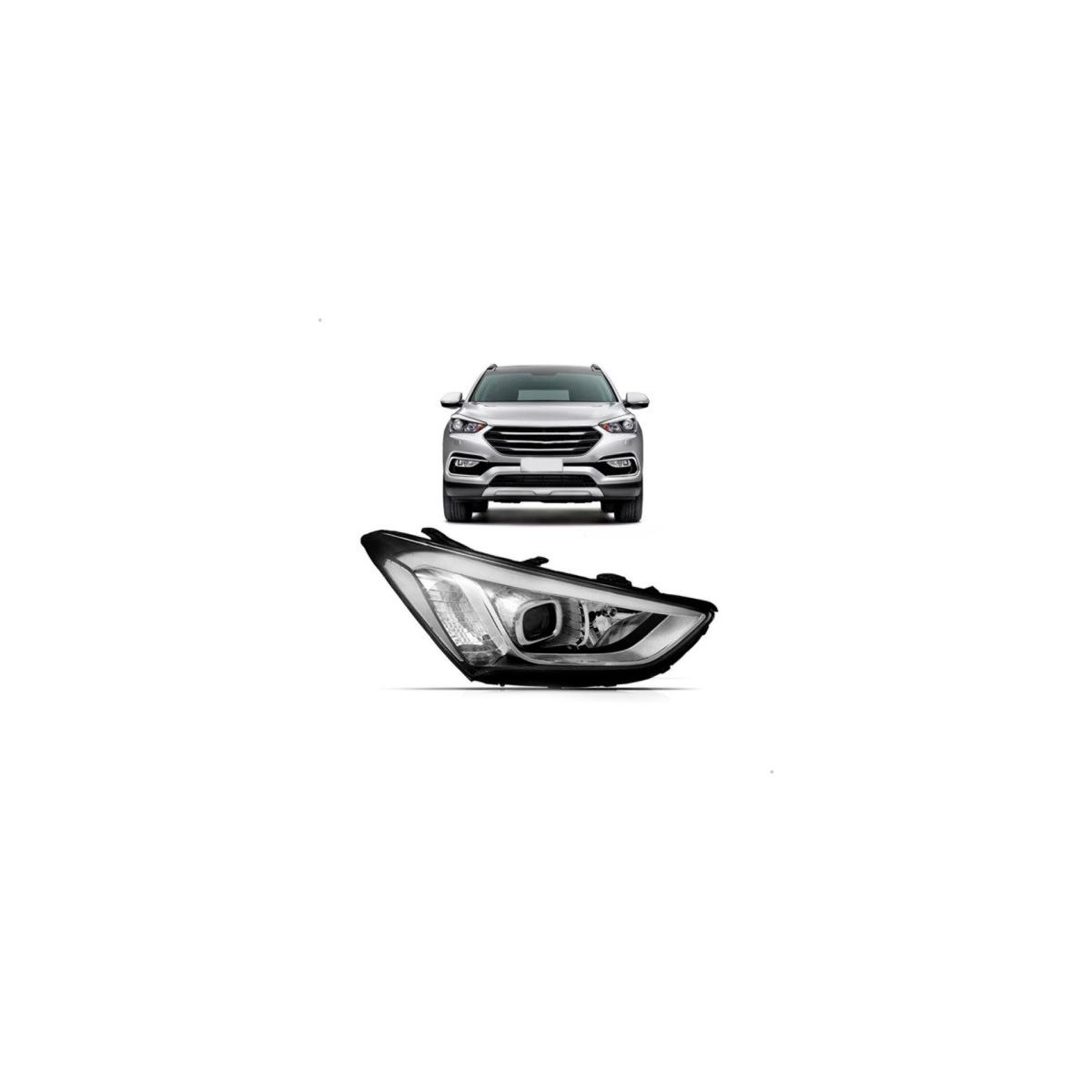 FAROL PRINCIPAL ESQUERDO SANTA FE 2014 A 2016 (RF33005)
