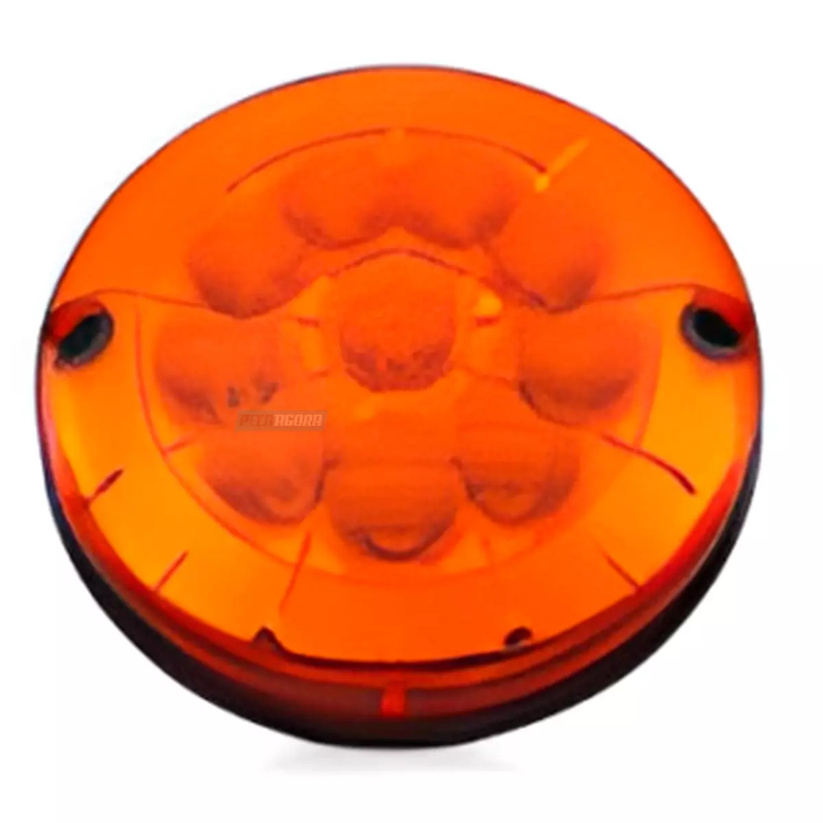 LANTERNA TRASEIRA AMBAR 10 LED 24V 125MM ONIBUS CARROCERIA CAIO INDUSCAR COMIL M