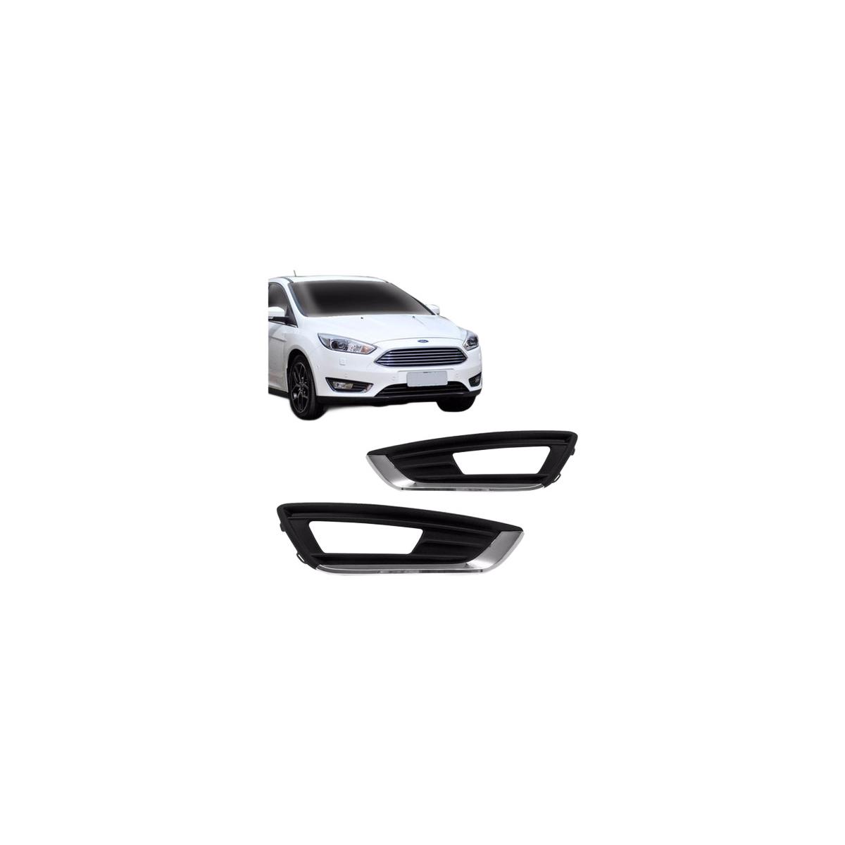 GRADE DO FAROL DE MILHA AUXILIAR ESQUERDO FOCUS 2016 A 2019 (RF23965)