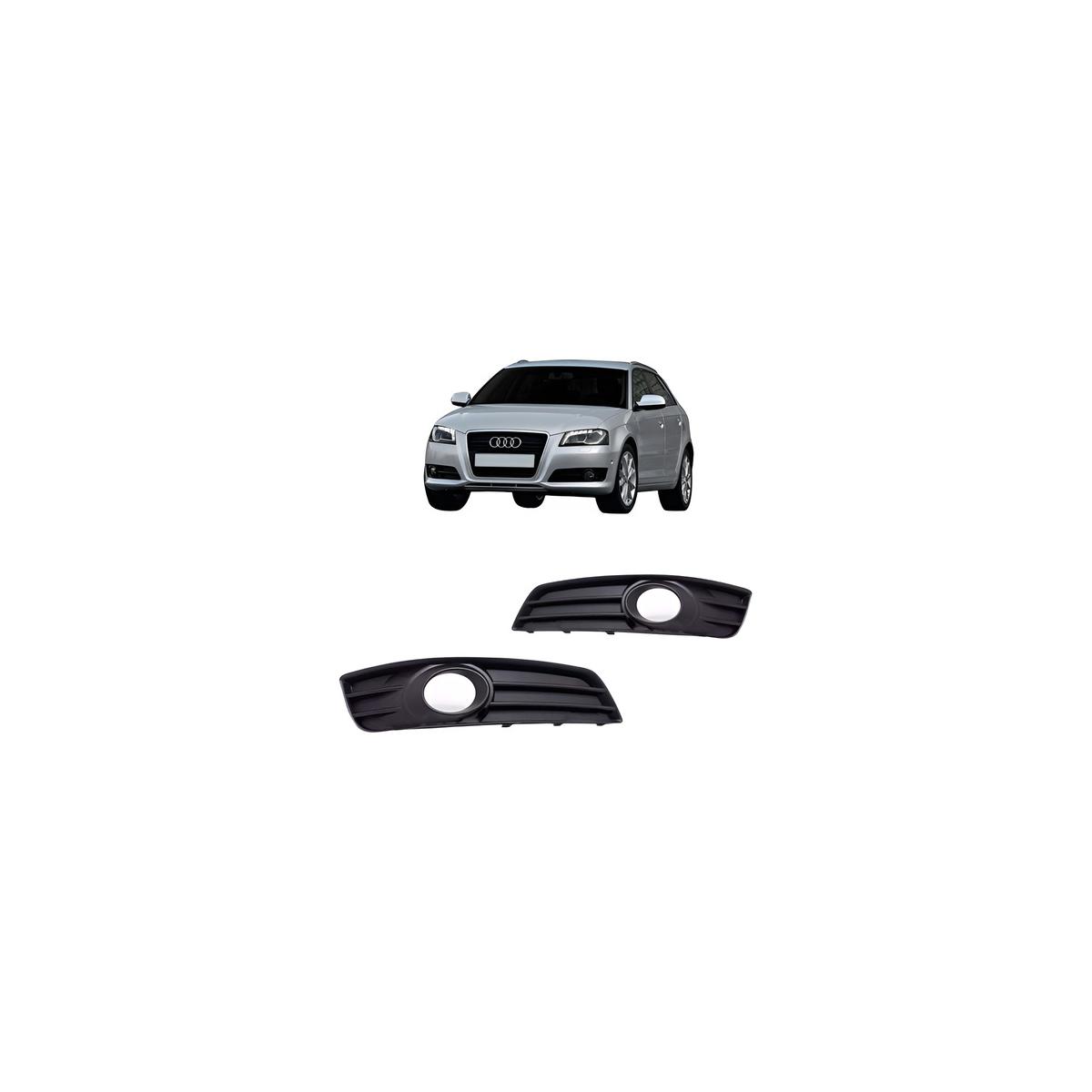 GRADE DO FAROL DE MILHA AUXILIAR ESQUERDO A3 SPORTBACK 2009 A 2012 (RF24559)