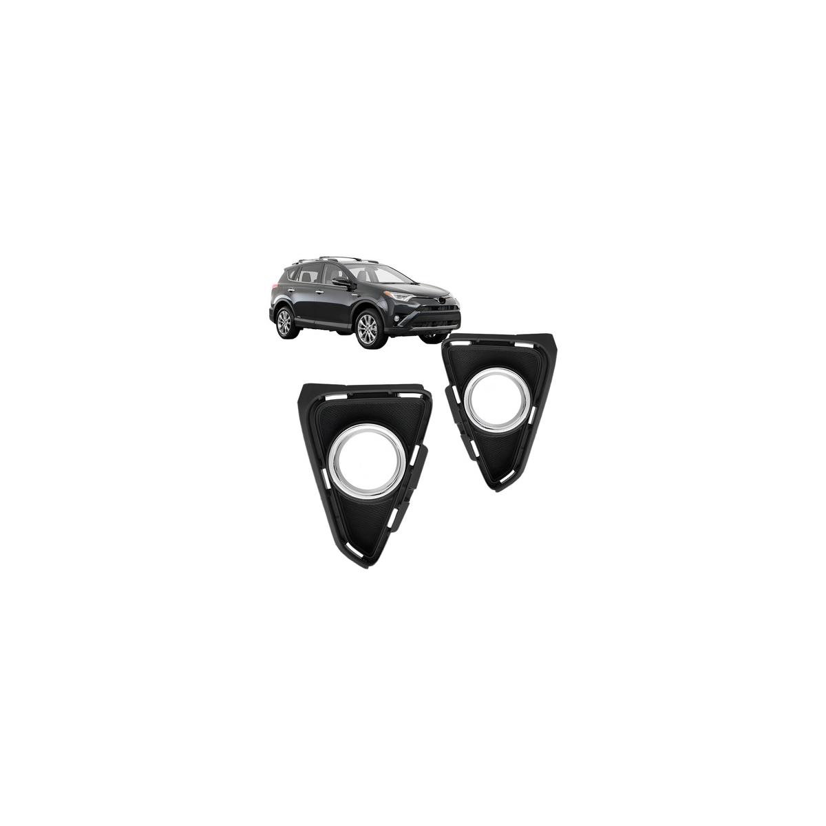 GRADE DO FAROL DE MILHA AUXILIAR DIREITO RAV4 2016 A 2018 (RF27000)