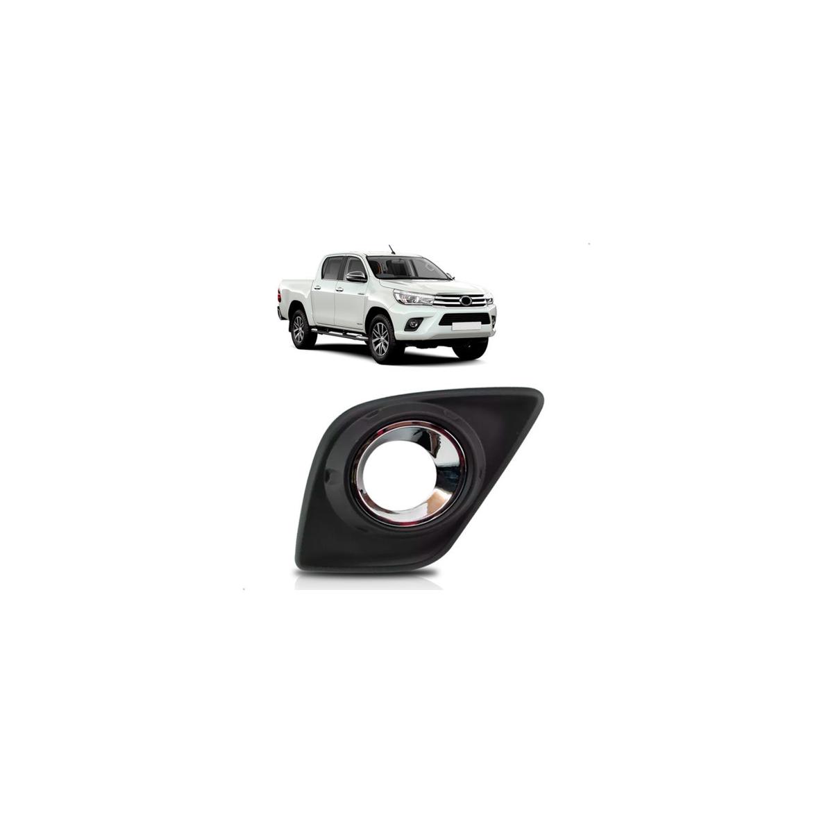 GRADE DO FAROL DE MILHA AUXILIAR ESQUERDO HILUX 2016.2017 (RF27817)