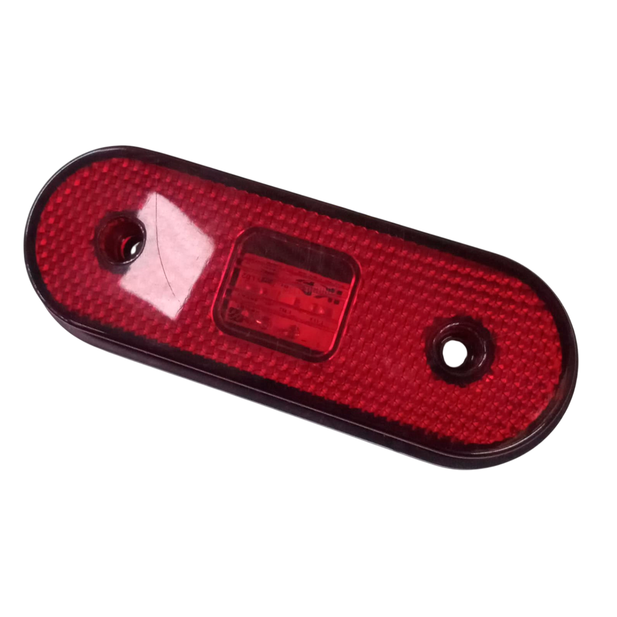 LANTERNA LATERAL VERMELHA FACCHINI OVAL COM LED COM SUPORTE (L3016VM-308270548-A