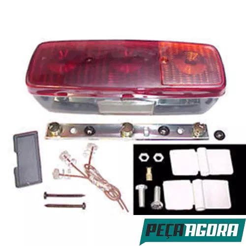 LANTERNA TRASEIRA ESQUERDA COM VIGIA MERCEDES BENZ 1313 1513 (3455447003-PL05160