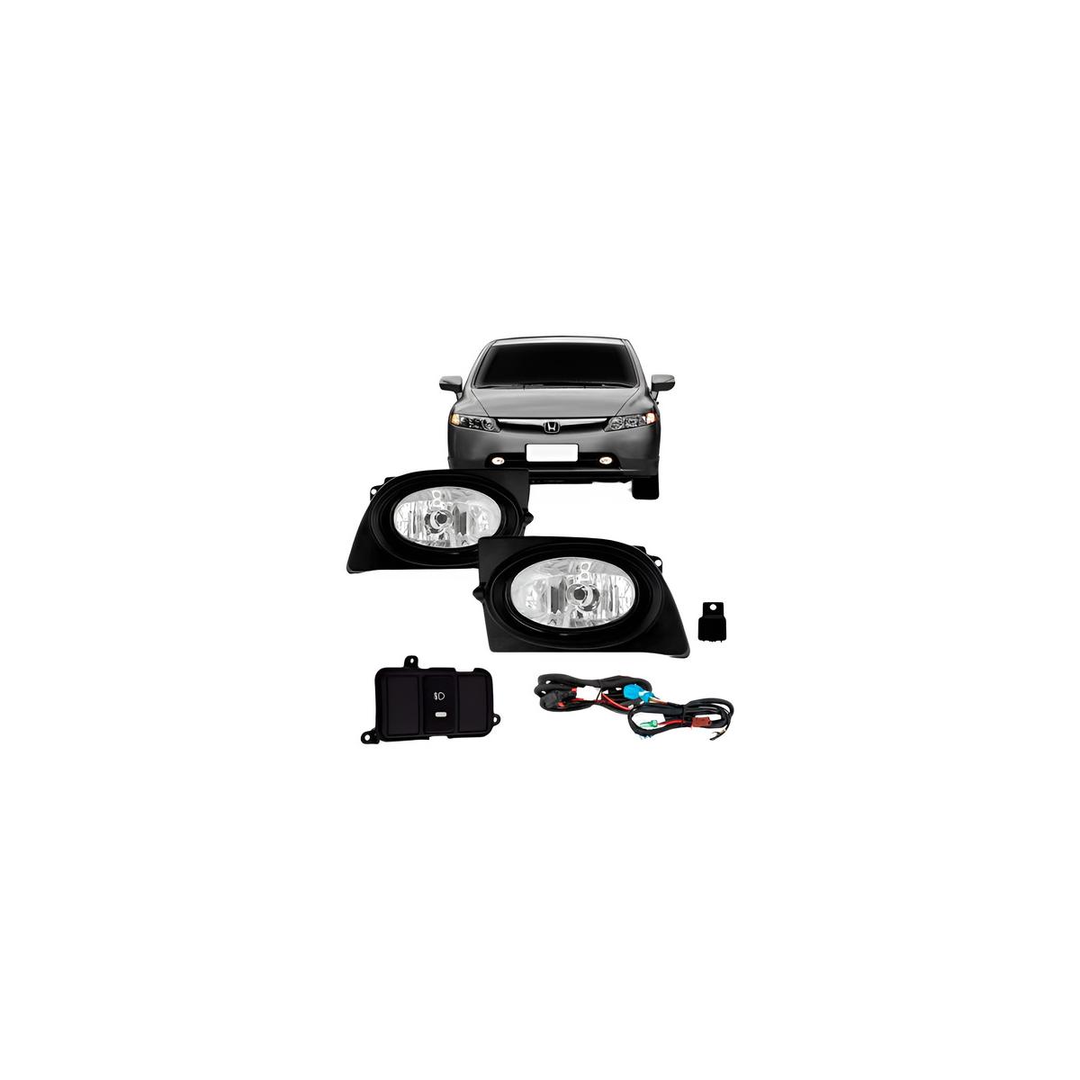 KIT FAROL MILHA AUXILIAR CIVIC 2007.2008 (RF12841)