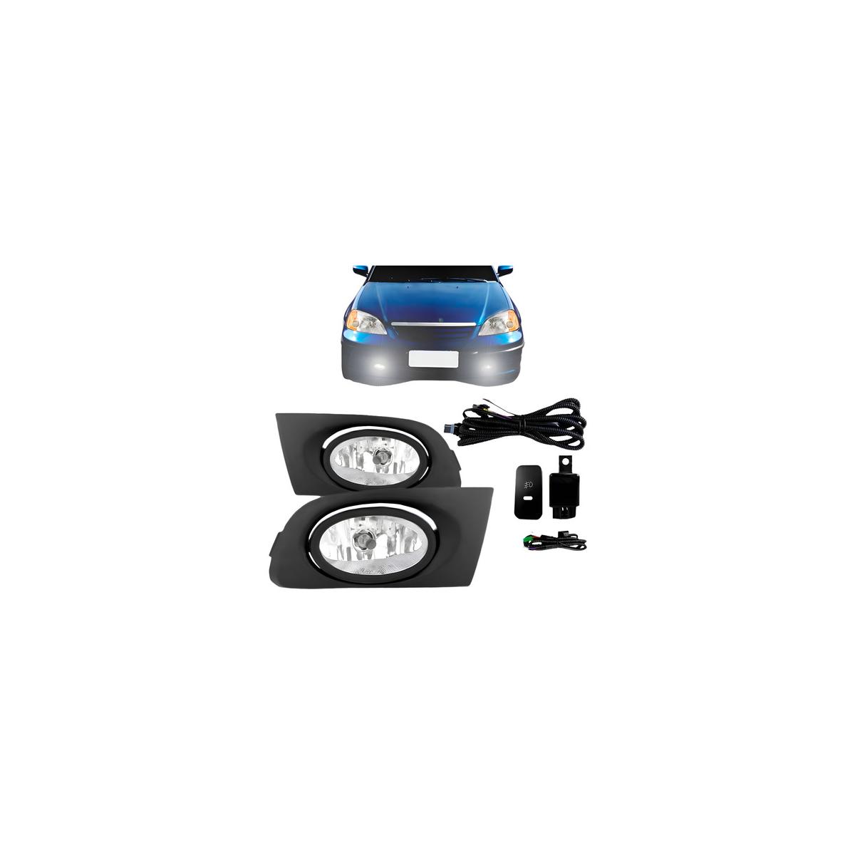 KIT FAROL MILHA AUXILIAR CIVIC 2001 A 2003 (RF20604)